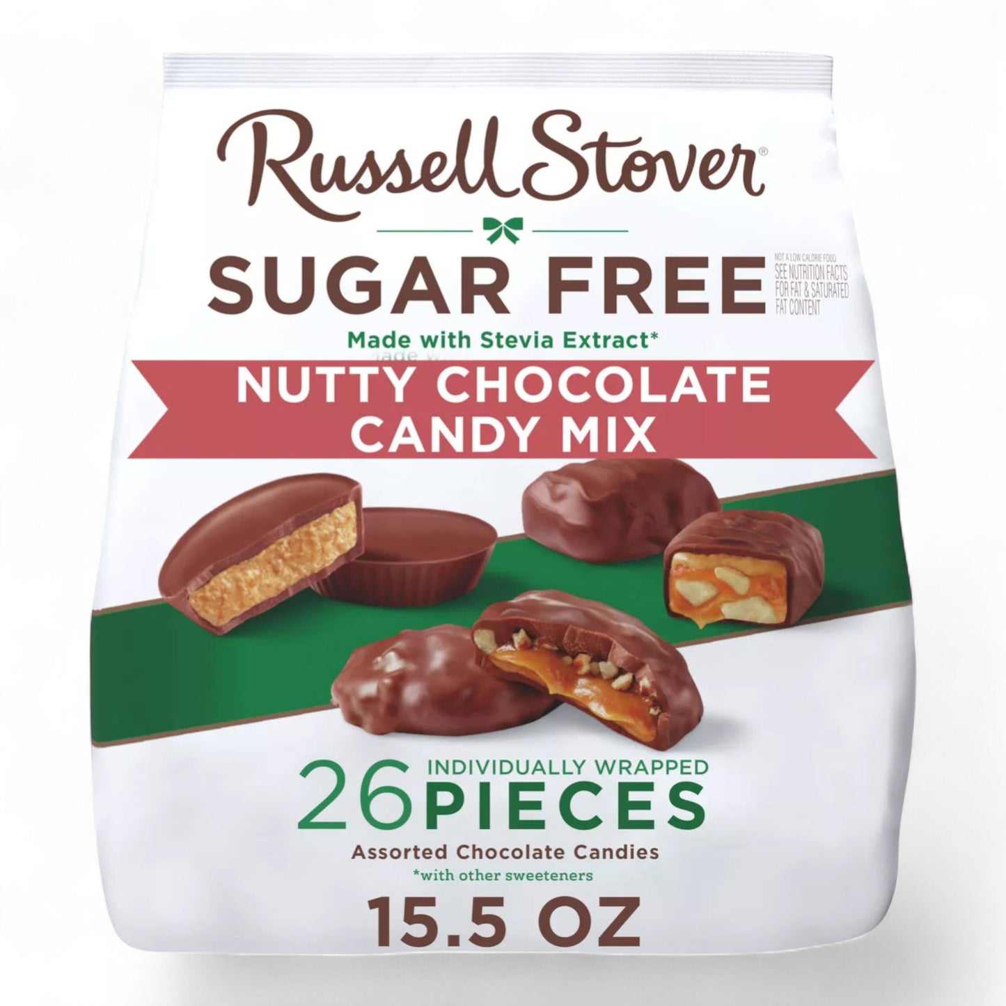 Russell Stover Sugar Free Candy Nutty Chocolate Candy Mix, 15.5oz