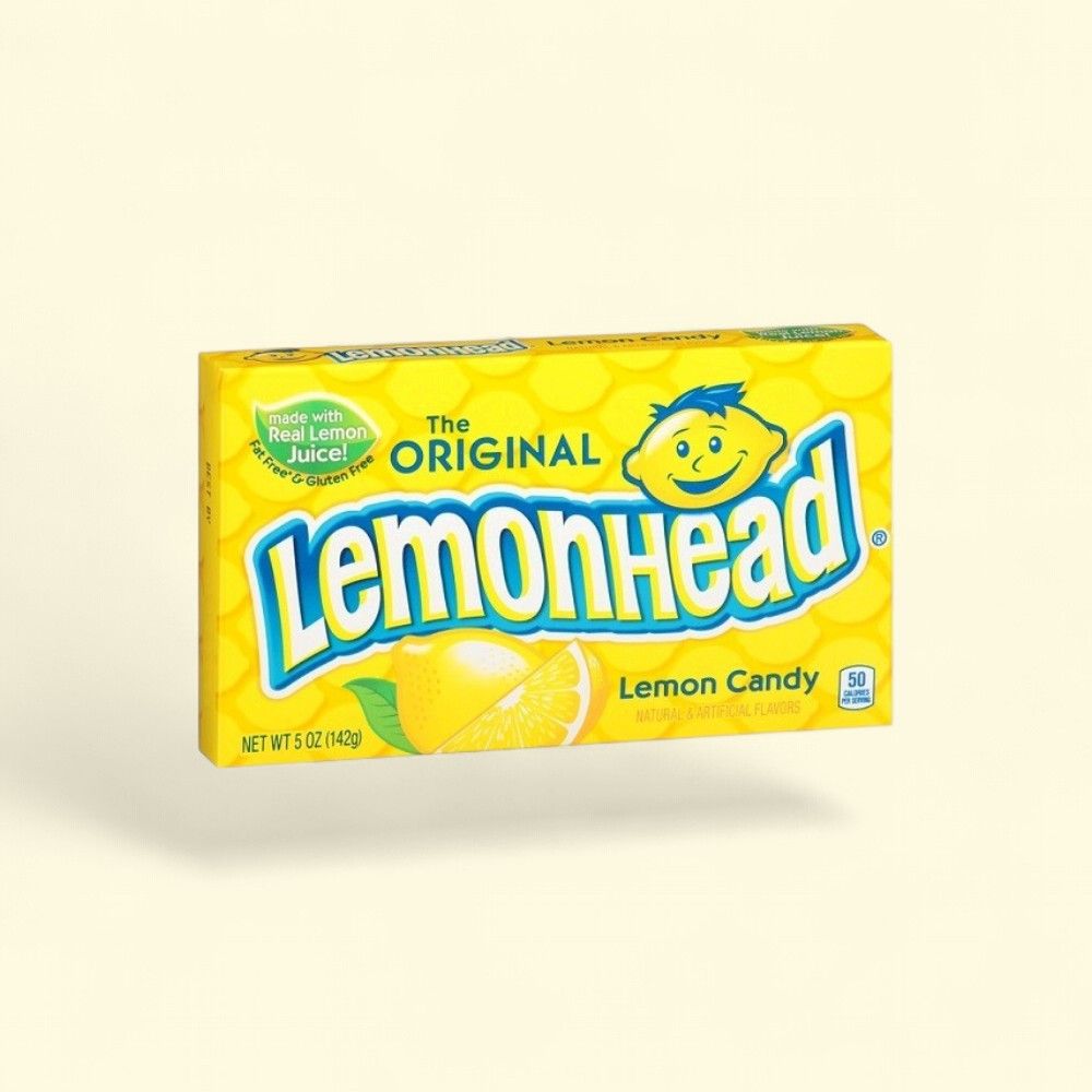Lemonhead Original Lemon Candy Theater Box, 5 oz — authentic US product shipped worldwide by Treatspree