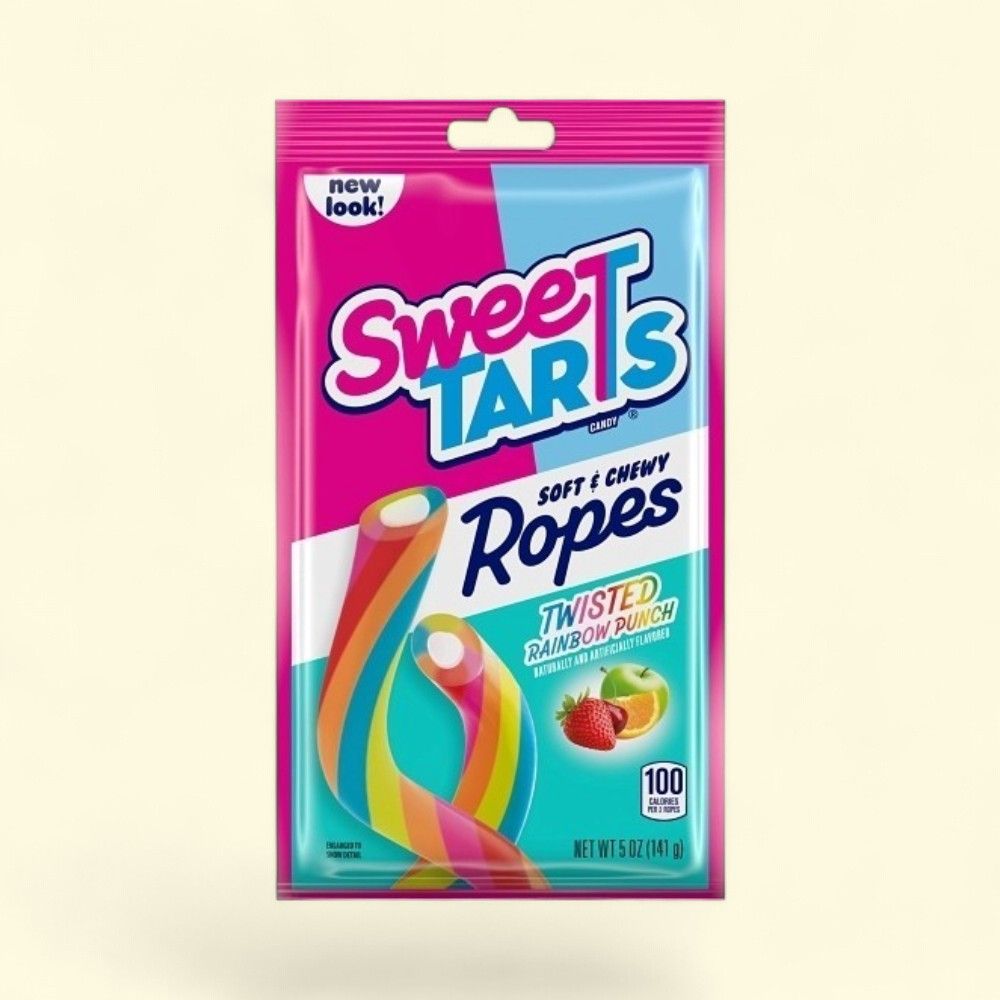 SweeTARTS Twisted Rainbow Punch Ropes Candy, 5 oz — authentic US product shipped worldwide by Treatspree