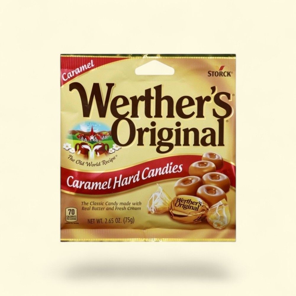 Werther's Original Caramel Hard Candies - 2.65 oz Bag — authentic US product shipped worldwide by Treatspree