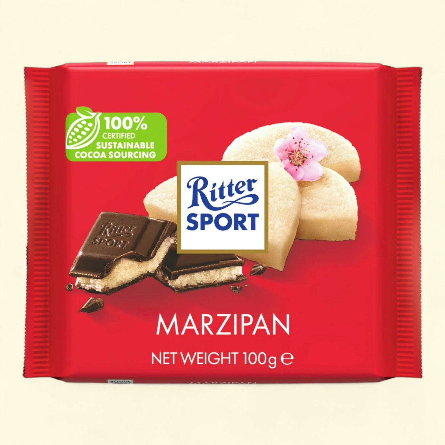 Ritter Sport Dark Chocolate with Marzipan, 3.5oz
