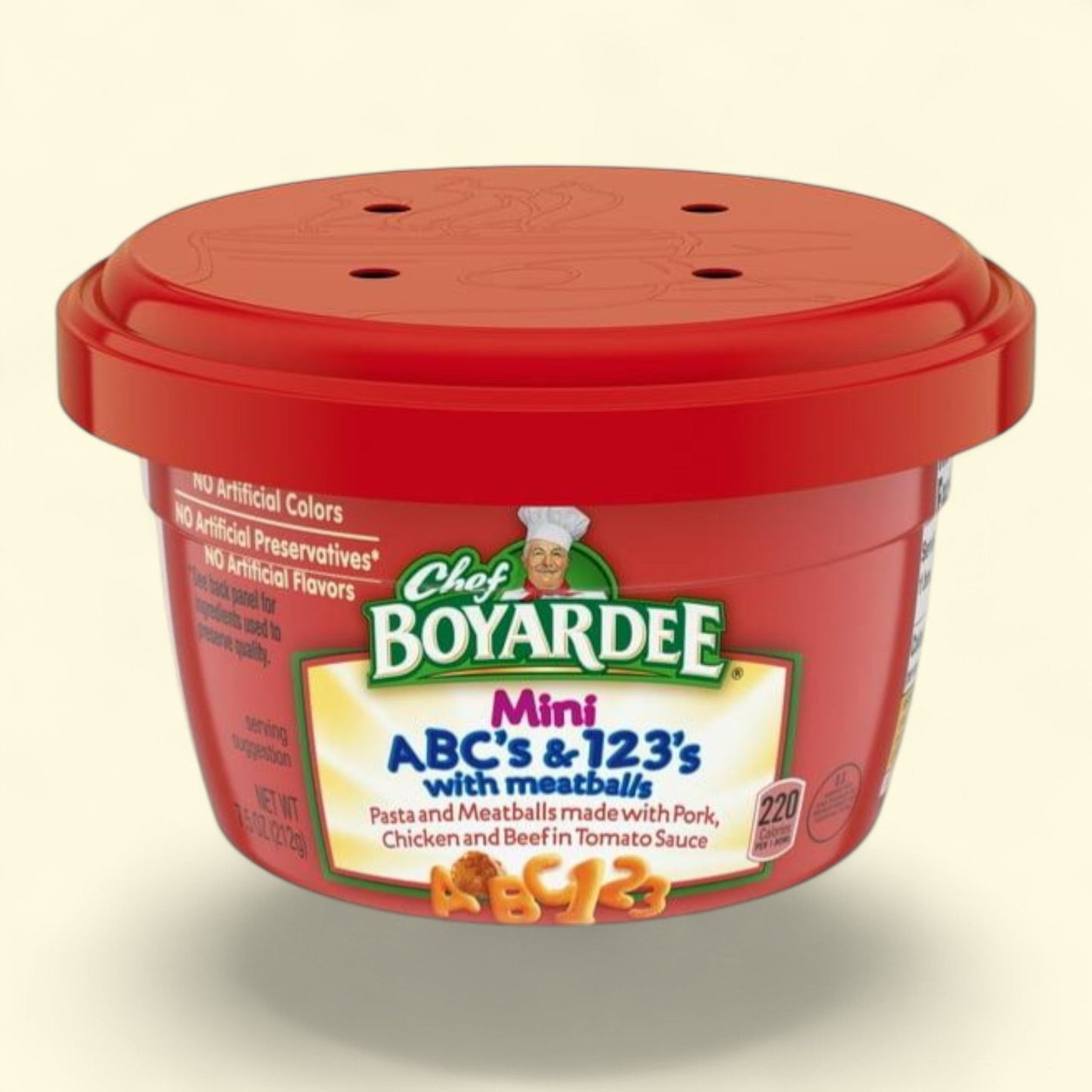 Chef Boyardee Mini ABC's and 123's with Meatballs, 7.5 oz. — authentic US product shipped worldwide by Treatspree