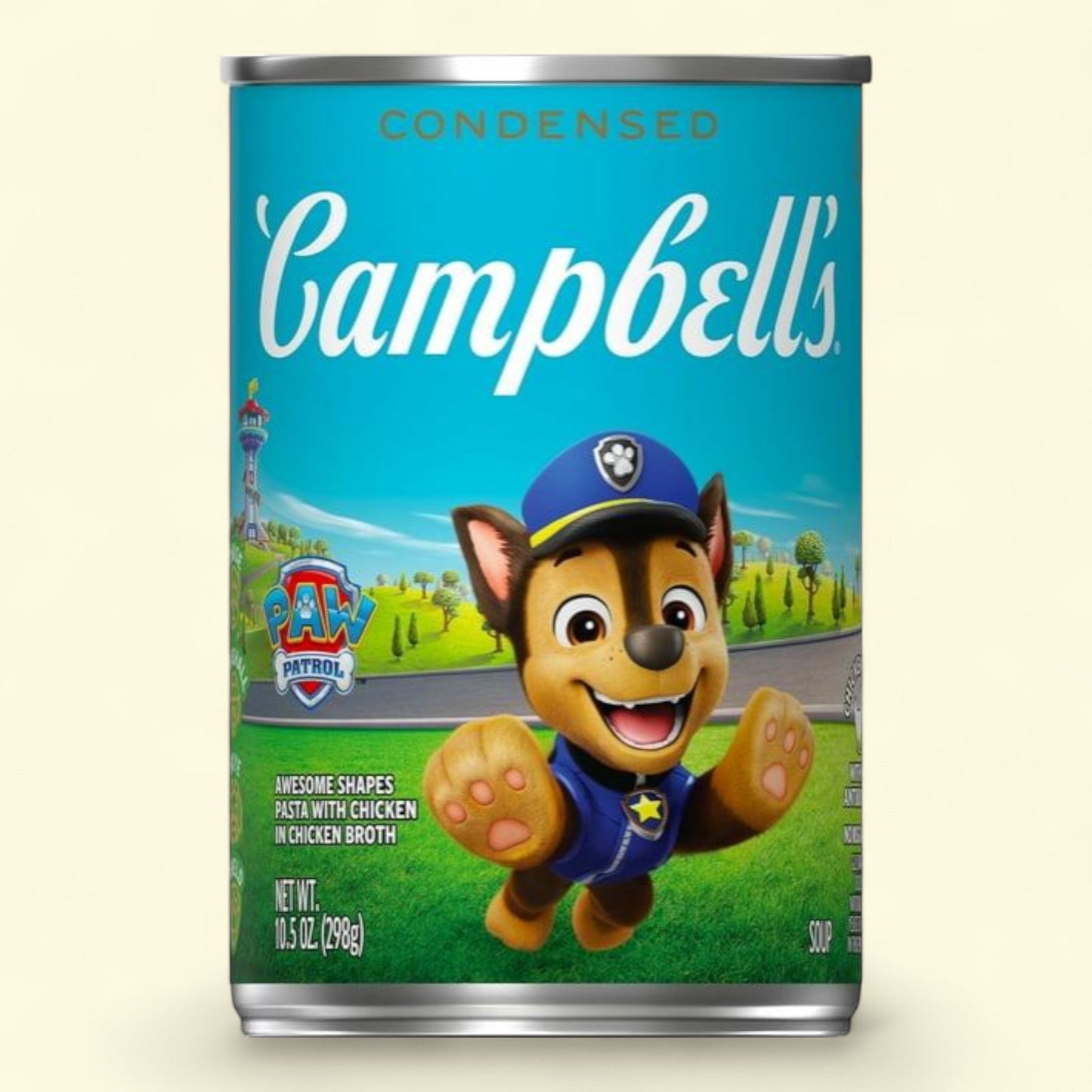 Campbell's Kids Soup, Paw Patrol Awesome Shapes Pasta with Chicken in Chicken Broth, 10.5 oz Can