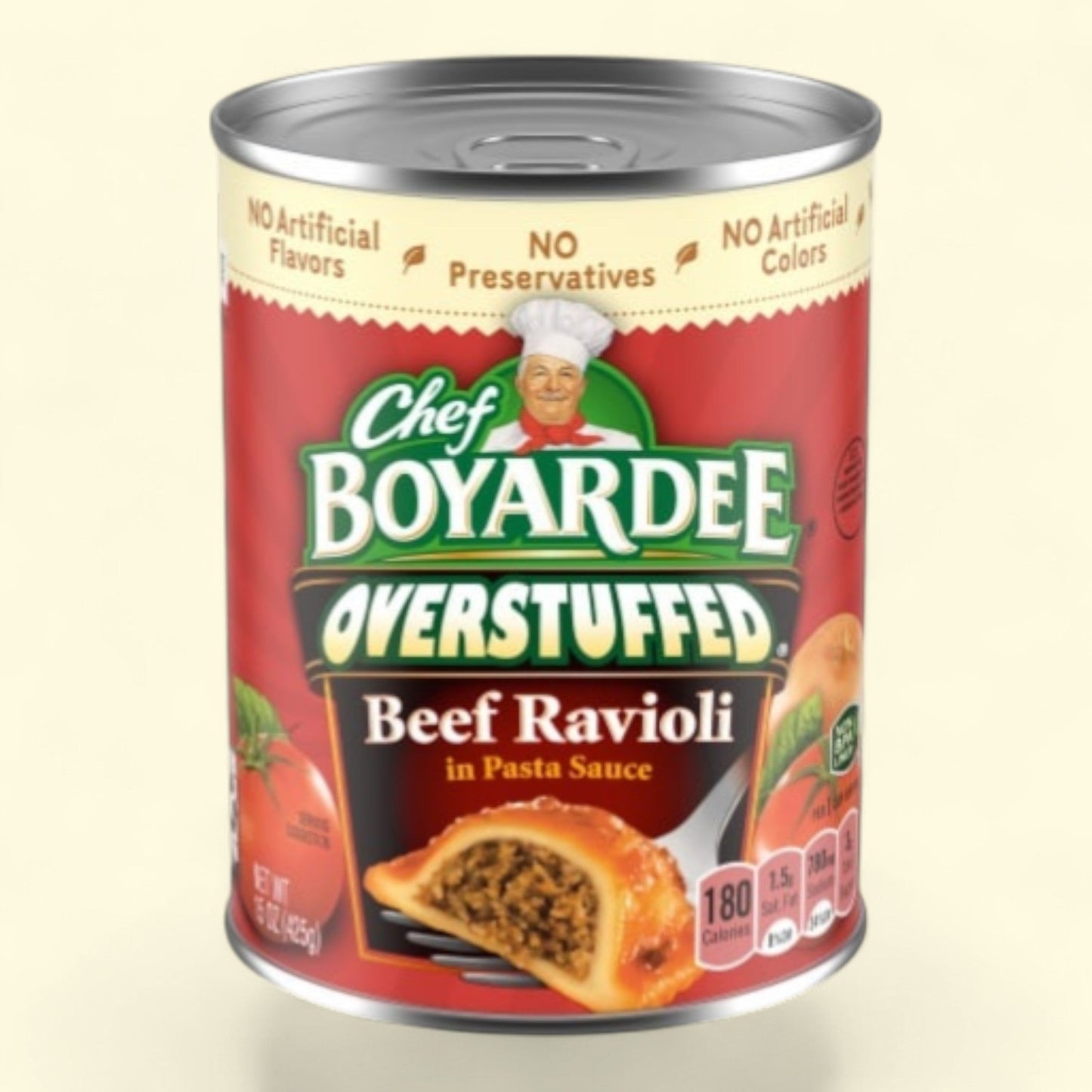 Chef Boyardee Overstuffed Beef Ravioli, 15 oz — authentic US product shipped worldwide by Treatspree