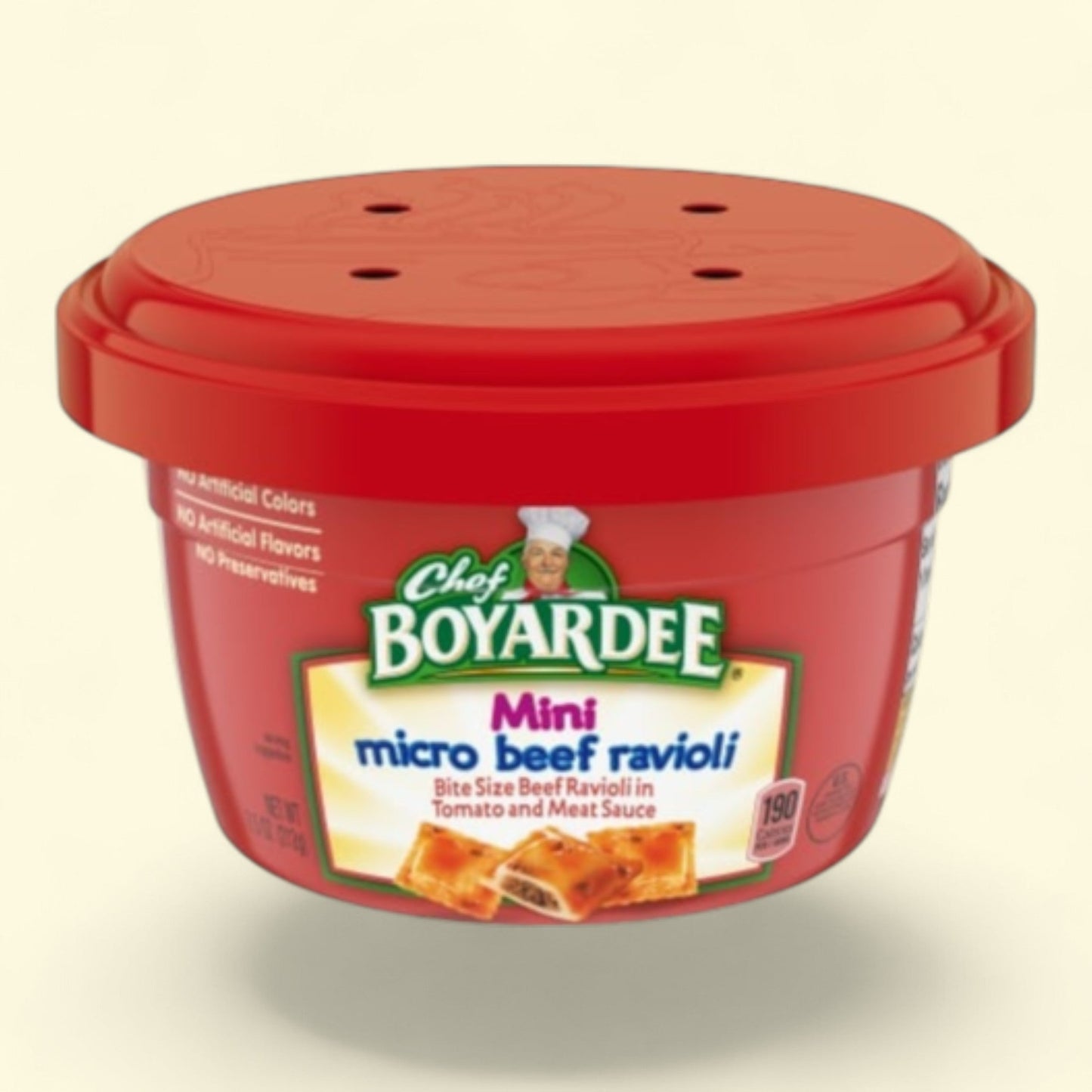 Chef Boyardee Mini Micro Beef Ravioli, 15 oz — authentic US product shipped worldwide by Treatspree