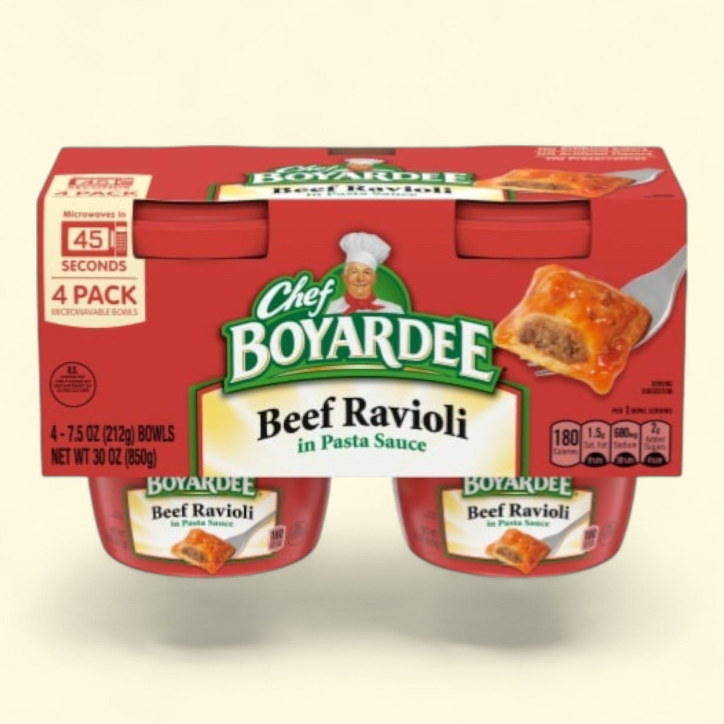 Chef Boyardee Beef Ravioli, Microwave Meal, 30 oz — authentic US product shipped worldwide by Treatspree