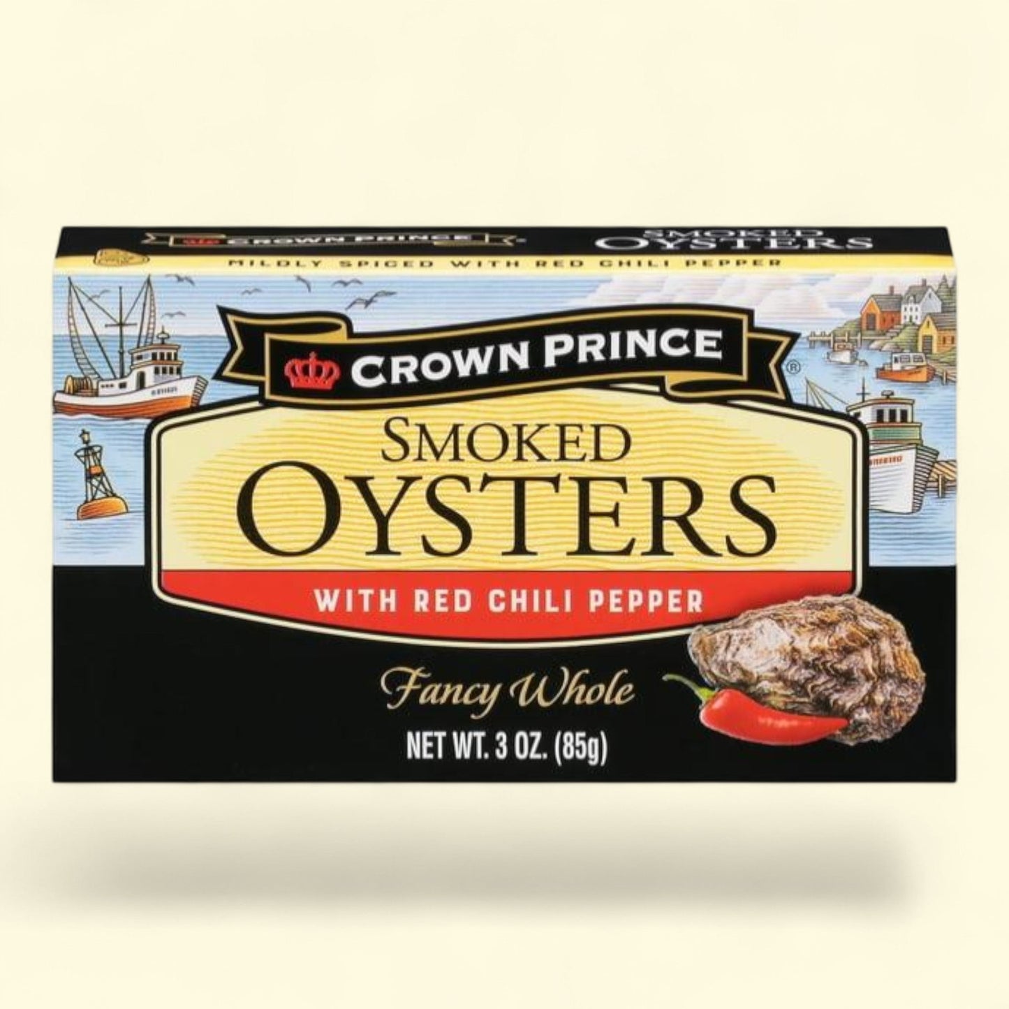 Crown Prince Smoked Oysters, 3 oz Can — authentic US product shipped worldwide by Treatspree