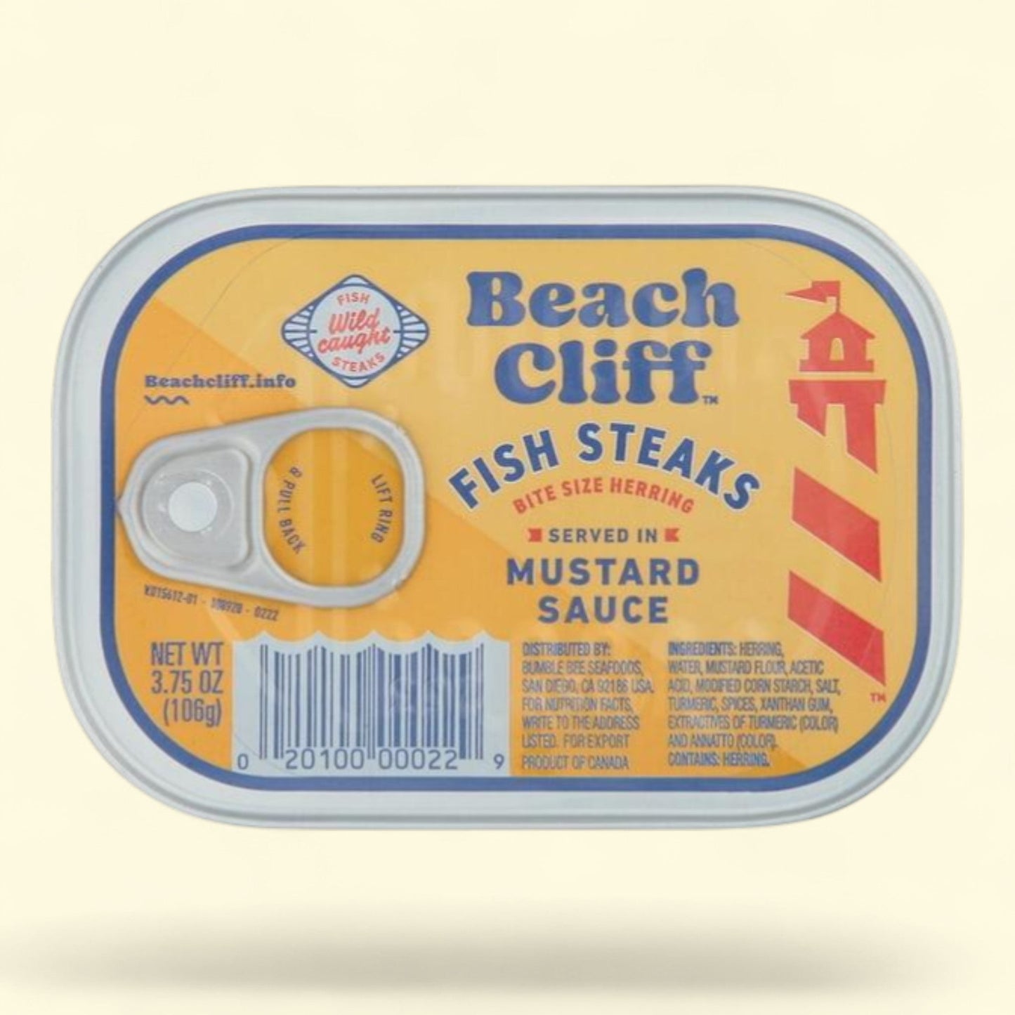 Beach Cliff Fish Steaks in Mustard Sauce, 3.75 oz