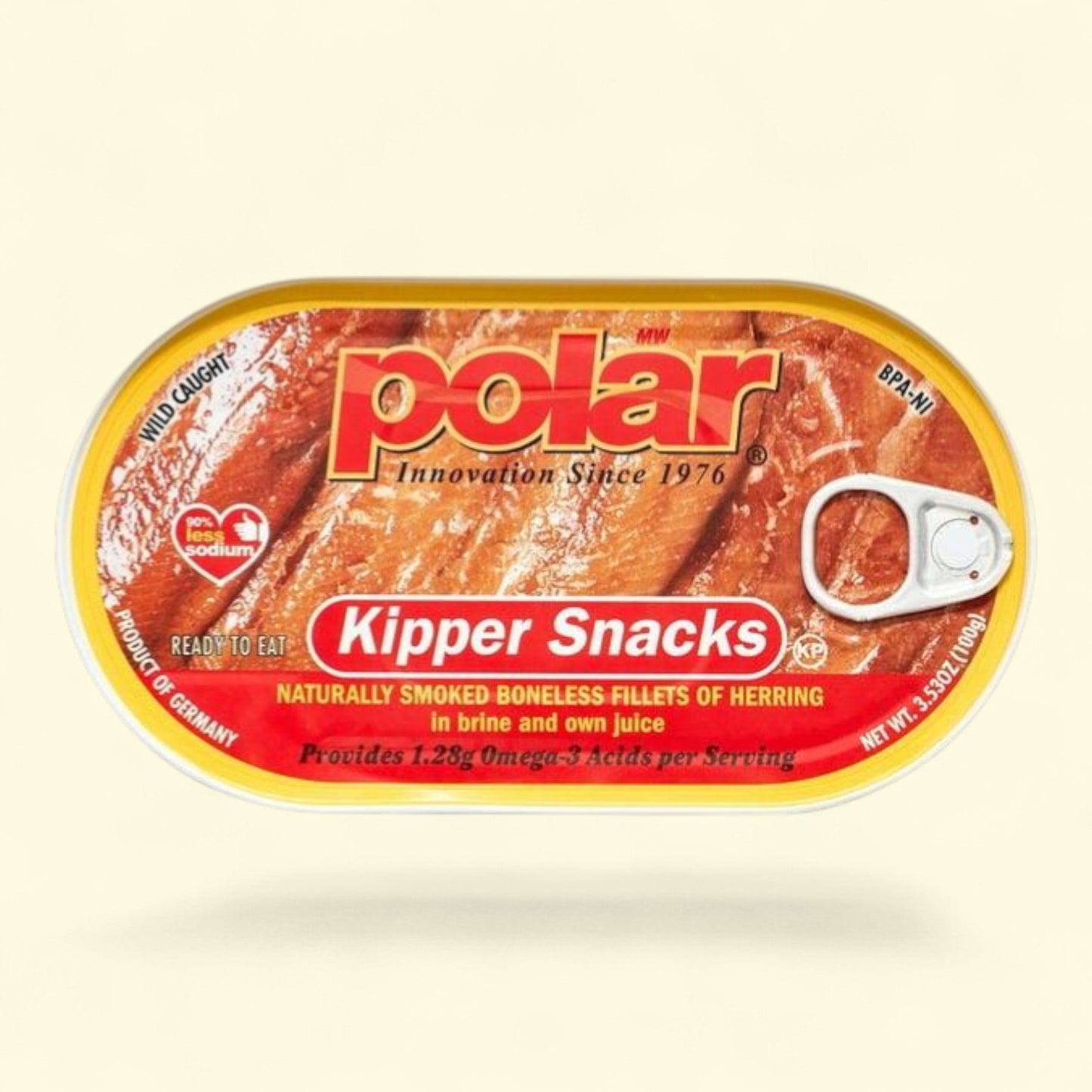 MW Polar Smoked Boneless Herring Kipper Snacks, 3.53 oz