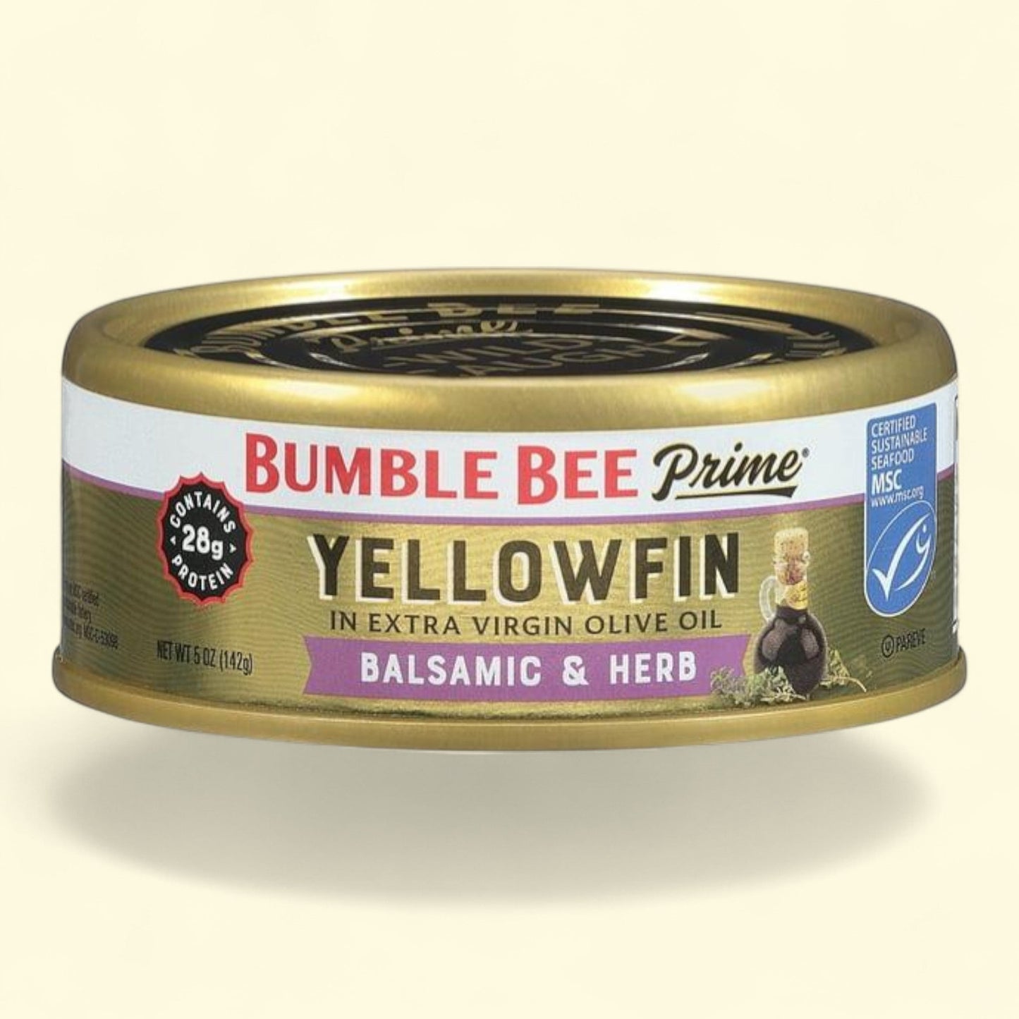 Bumble Bee Prime Yellowfin Solid Light Tuna in Olive Oil Balsamic and Herb 5oz Can