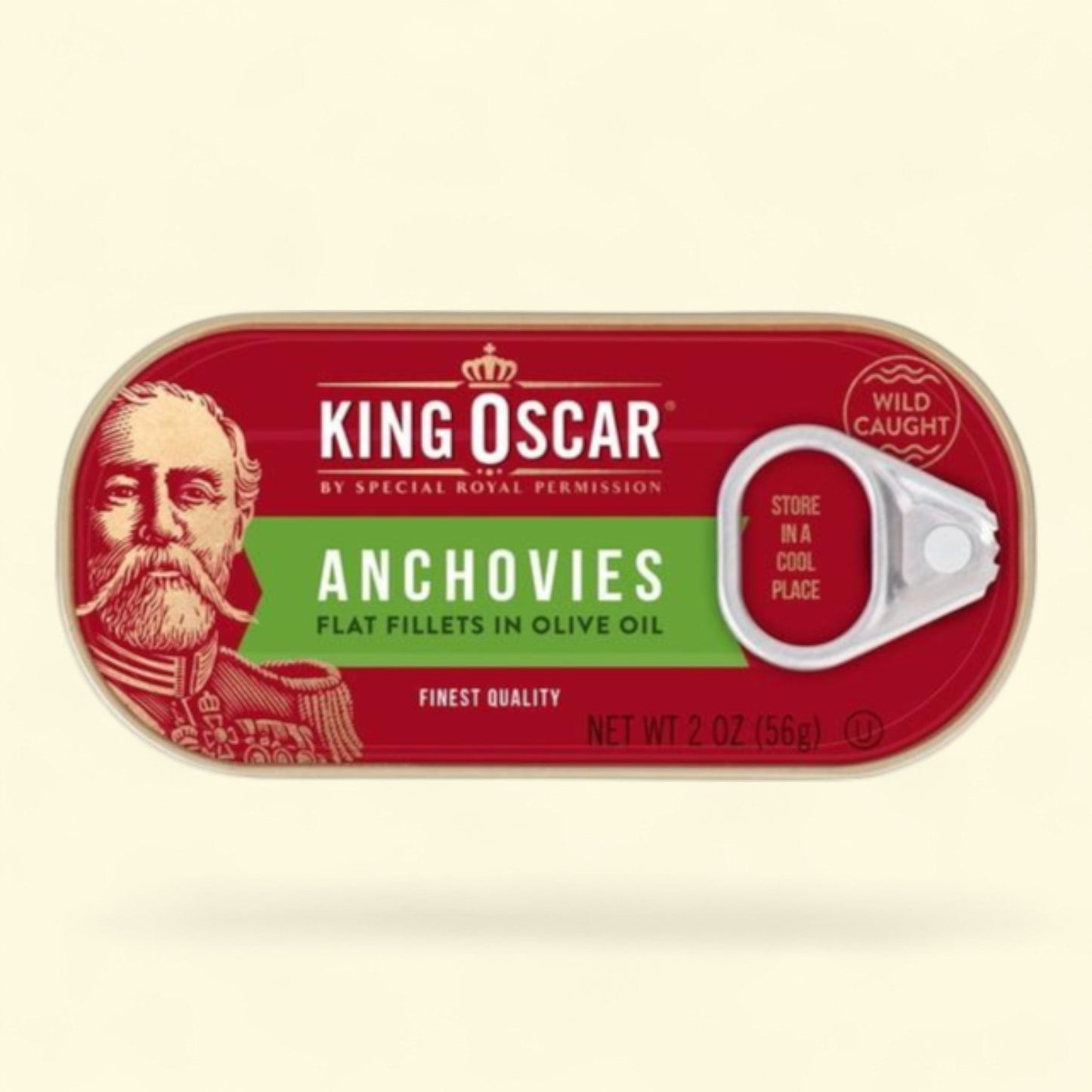 King Oscar Anchovy Fillets, 2 oz — authentic US product shipped worldwide by Treatspree