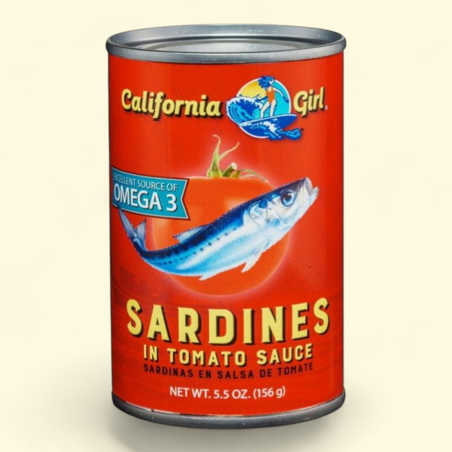 California Girl Sardines in Tomato Sauce, 5.5 oz
