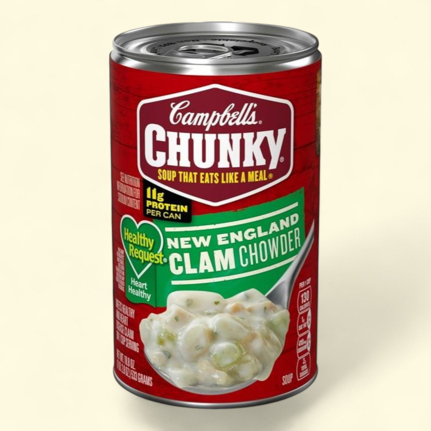 Campbell's Chunky Soup, Healthy Request New England Clam Chowder, 18.8 oz Can