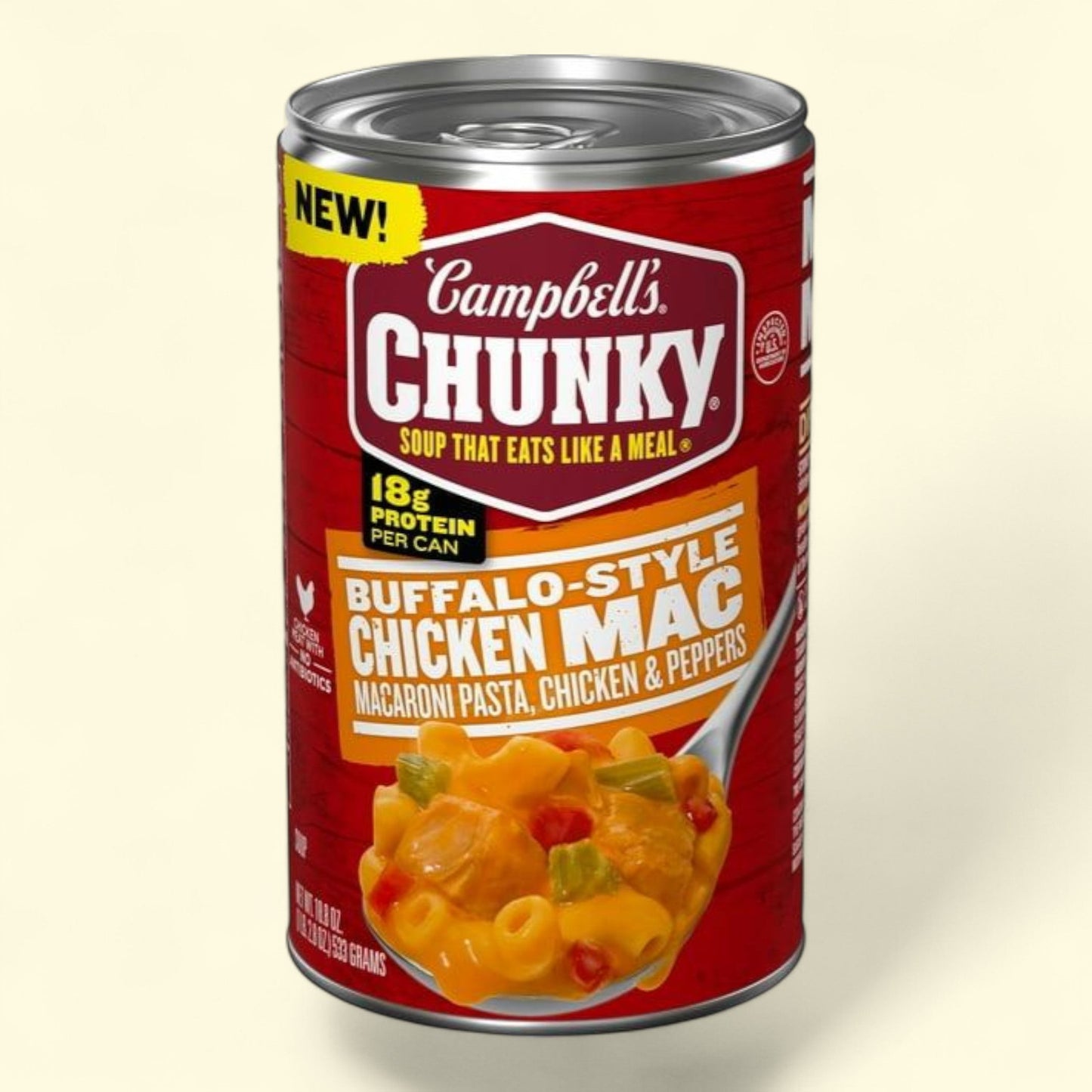 Campbell's Chunky Buffalo-Style Chicken Mac Soup, 18.8 oz.