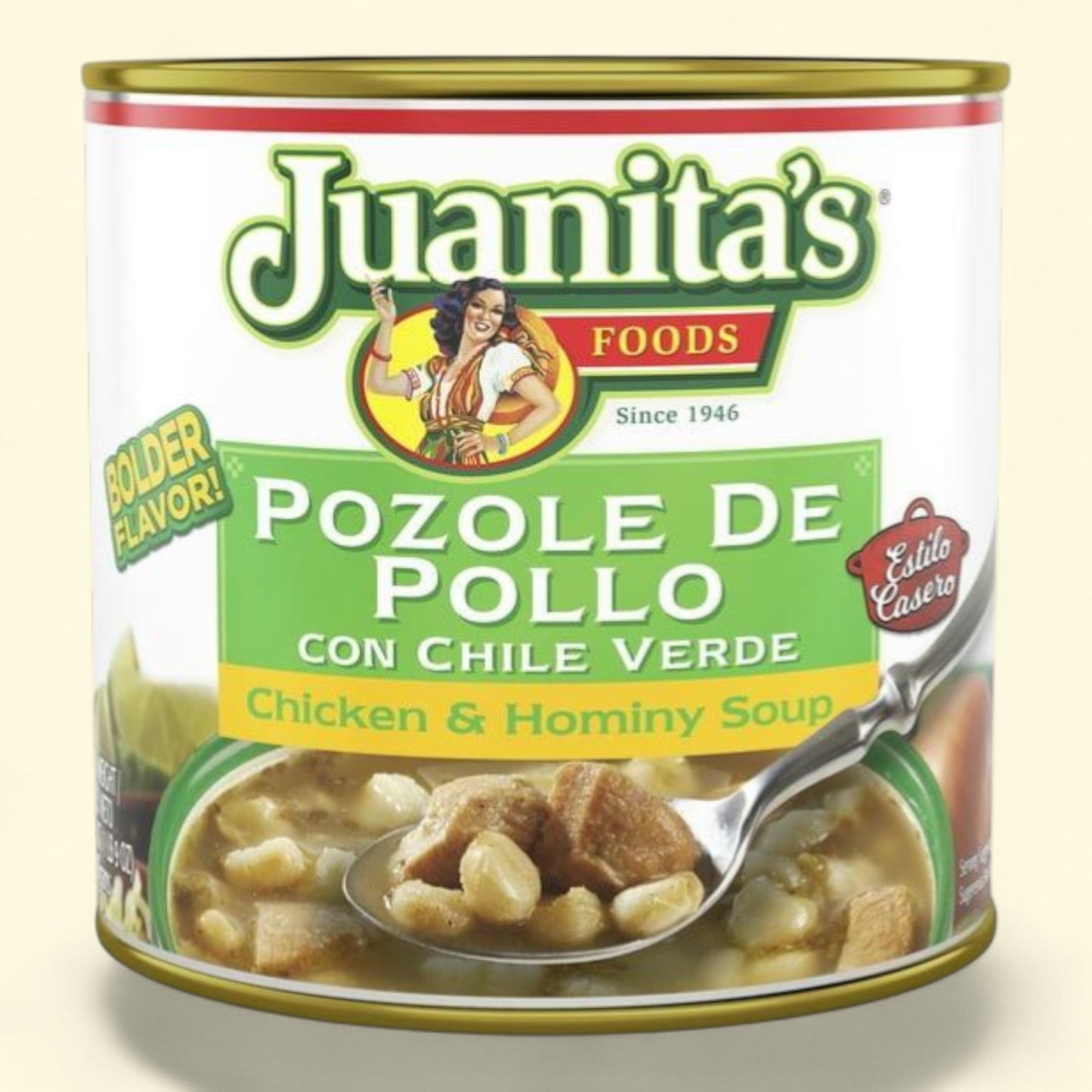 Juanita's Foods Chicken Pozole with Green Chile Soup, 25 oz