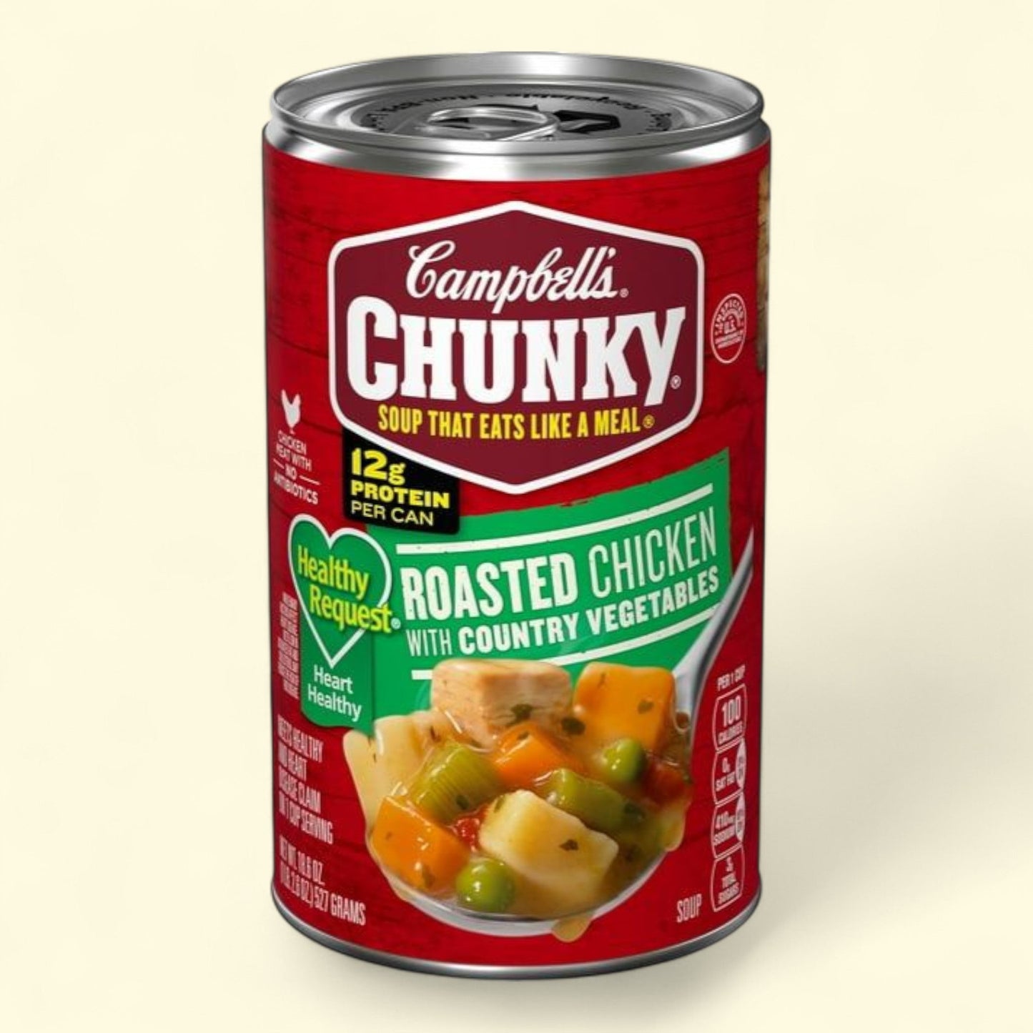 Campbell's Chunky Healthy Request Soup, Roasted Chicken with Country Vegetables, 18.6 oz Can