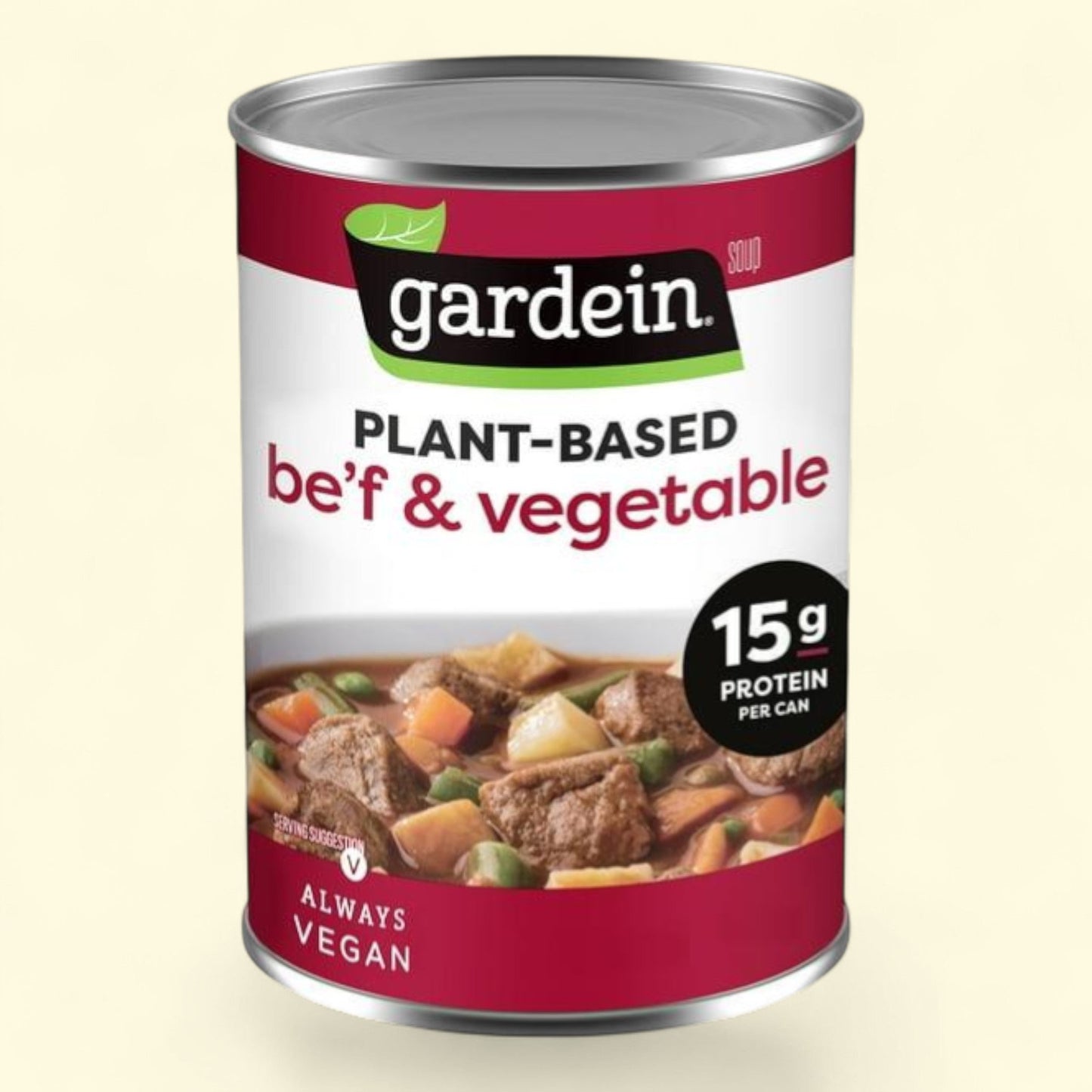 Gardein Plant-Based Be'f and Country Vegetable Soup, 15 oz.