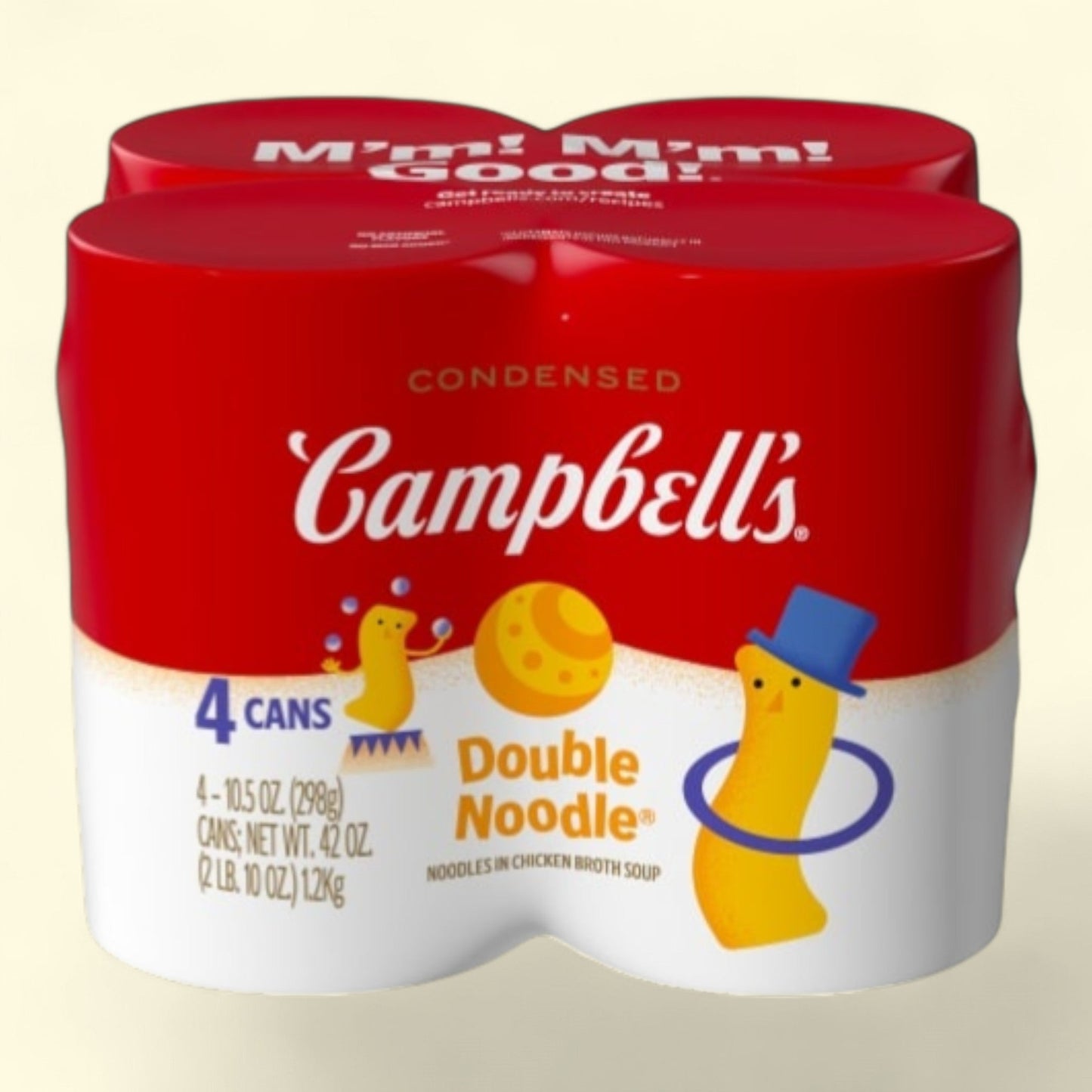 Campbell's Condensed Kids Double Noodle Soup, 4 count 10.5 oz