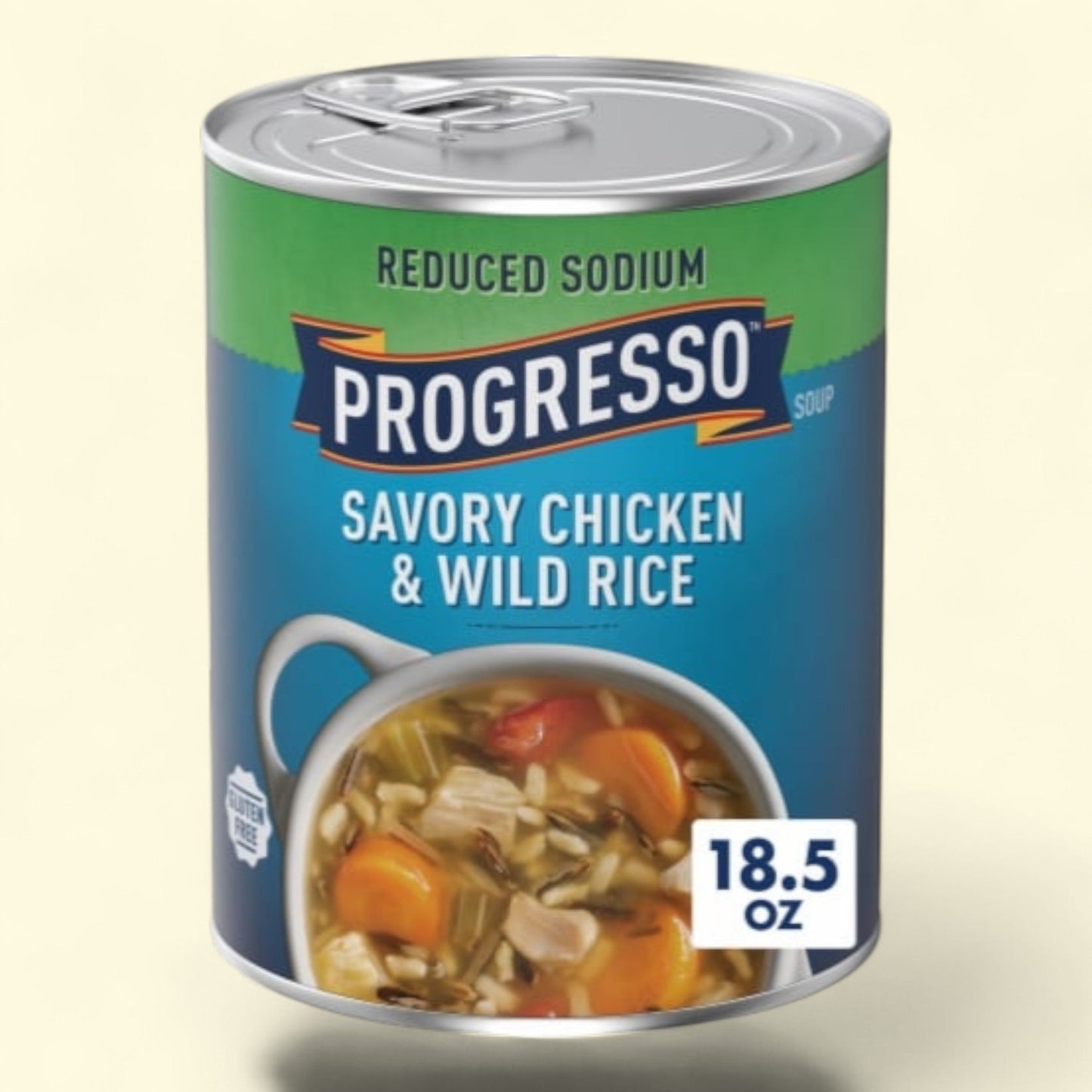 Progresso Reduced Sodium Savory Chicken & Wild Rice Soup, 18.5 oz
