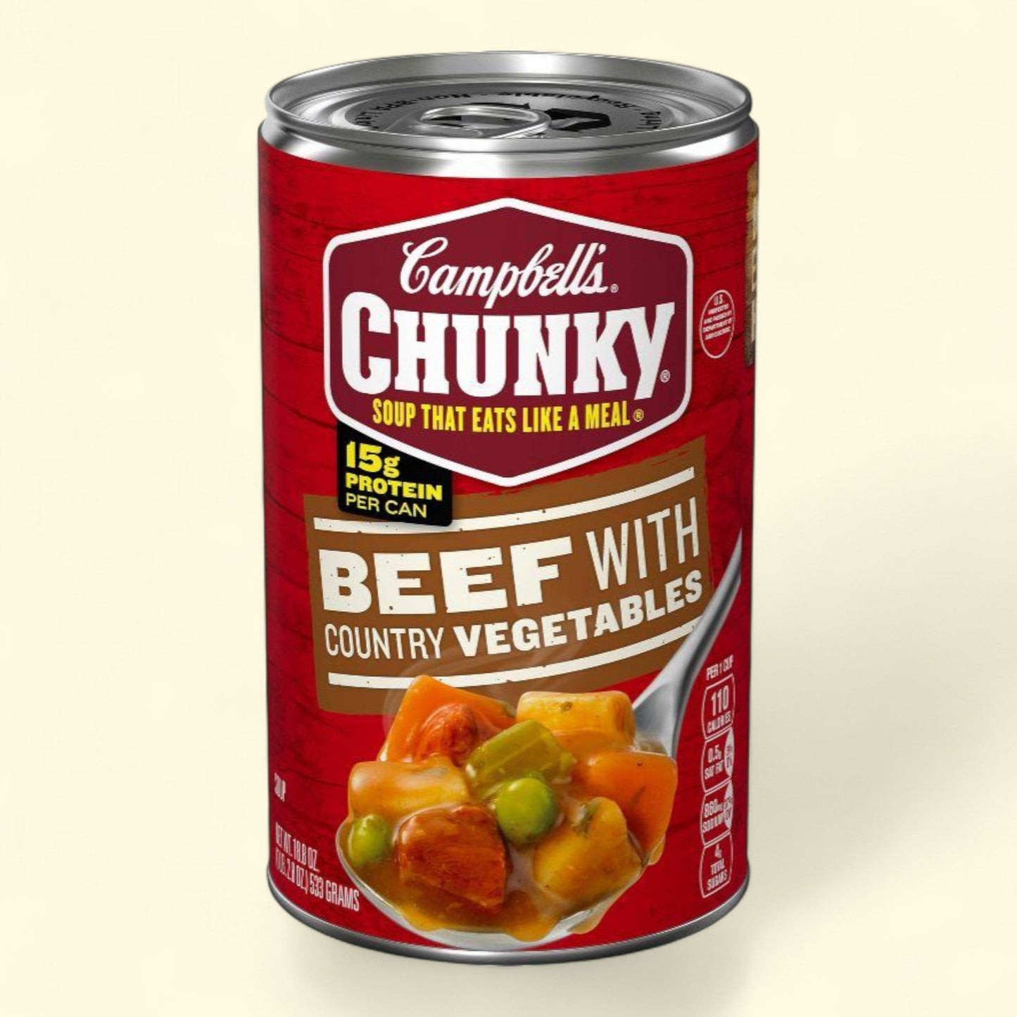 Campbell's Chunky Beef with Country Vegetables Soup, 18.8oz