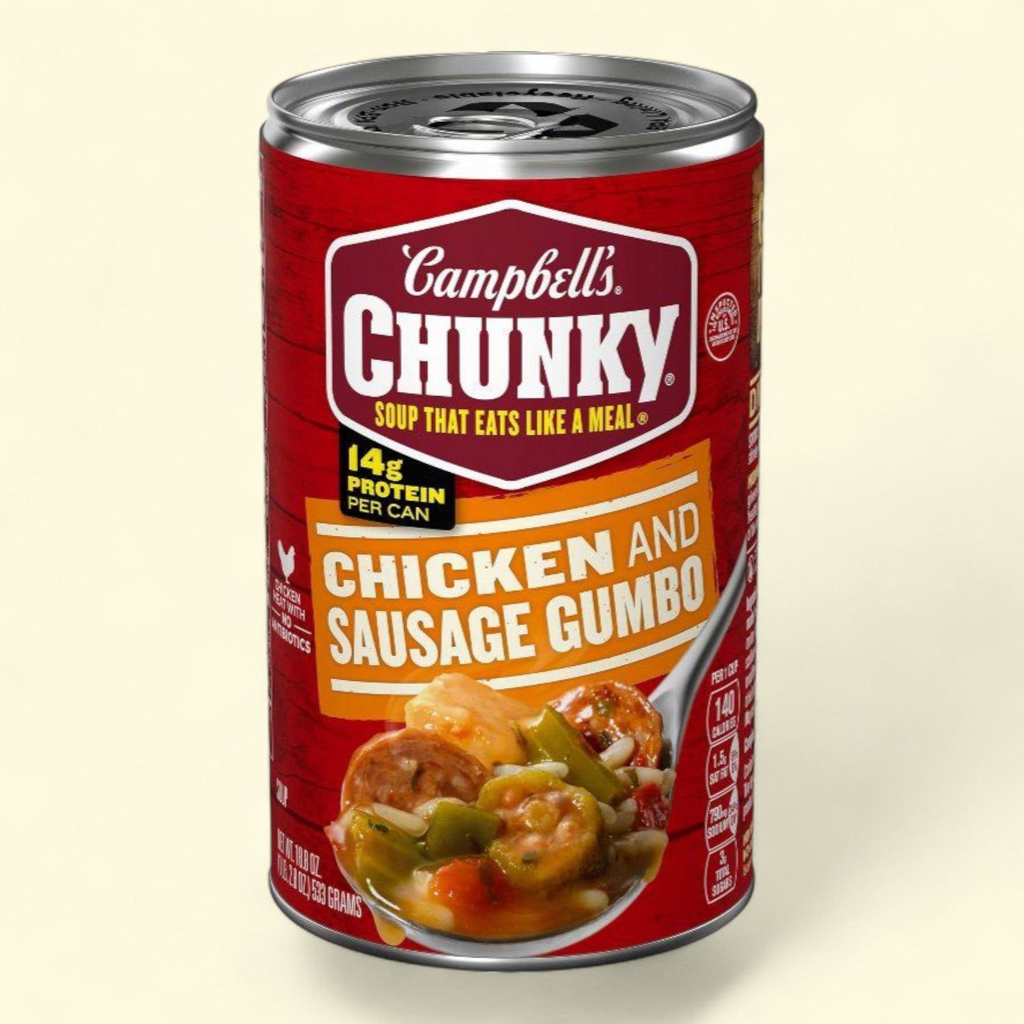 Campbell's Chunky Chicken & Sausage Gumbo Soup, 18.8oz