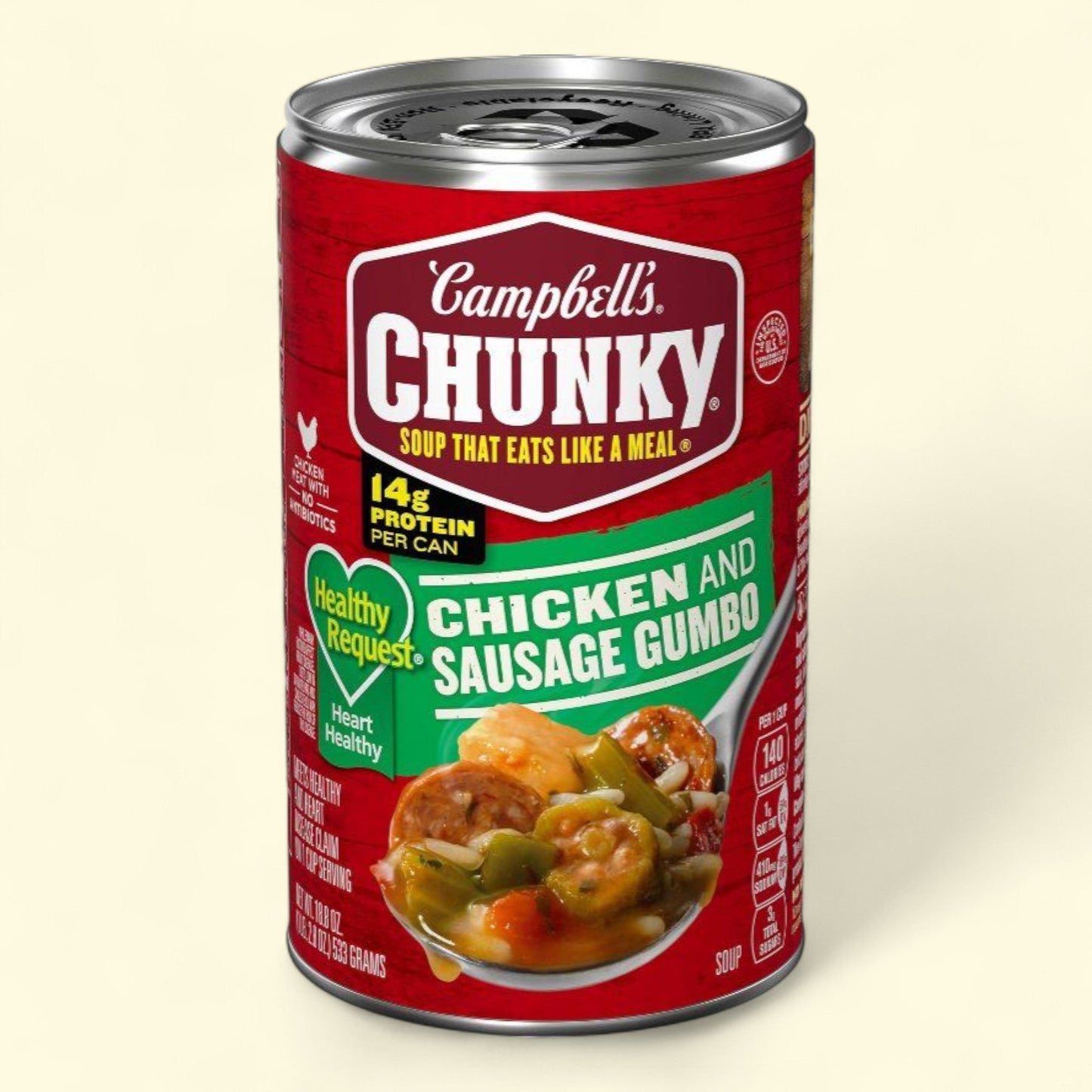 Campbell's Chunky Grilled Chicken & Sausage Gumbo Soup, 18.8oz