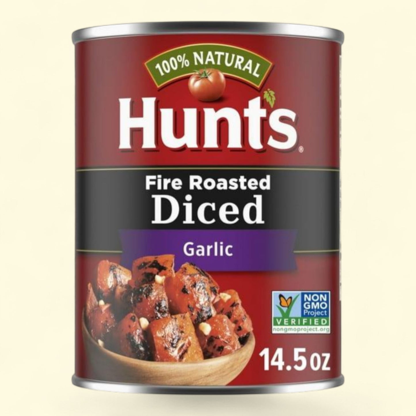 Hunt's Fire Roasted Diced Tomatoes with Garlic, 14.5 oz Can — authentic US product shipped worldwide by Treatspree