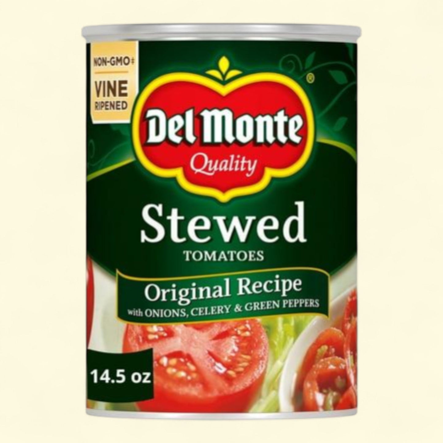 Del Monte Stewed Tomatoes with Onions, Celery and Green Peppers, 14... — authentic US product shipped worldwide by Treatspree