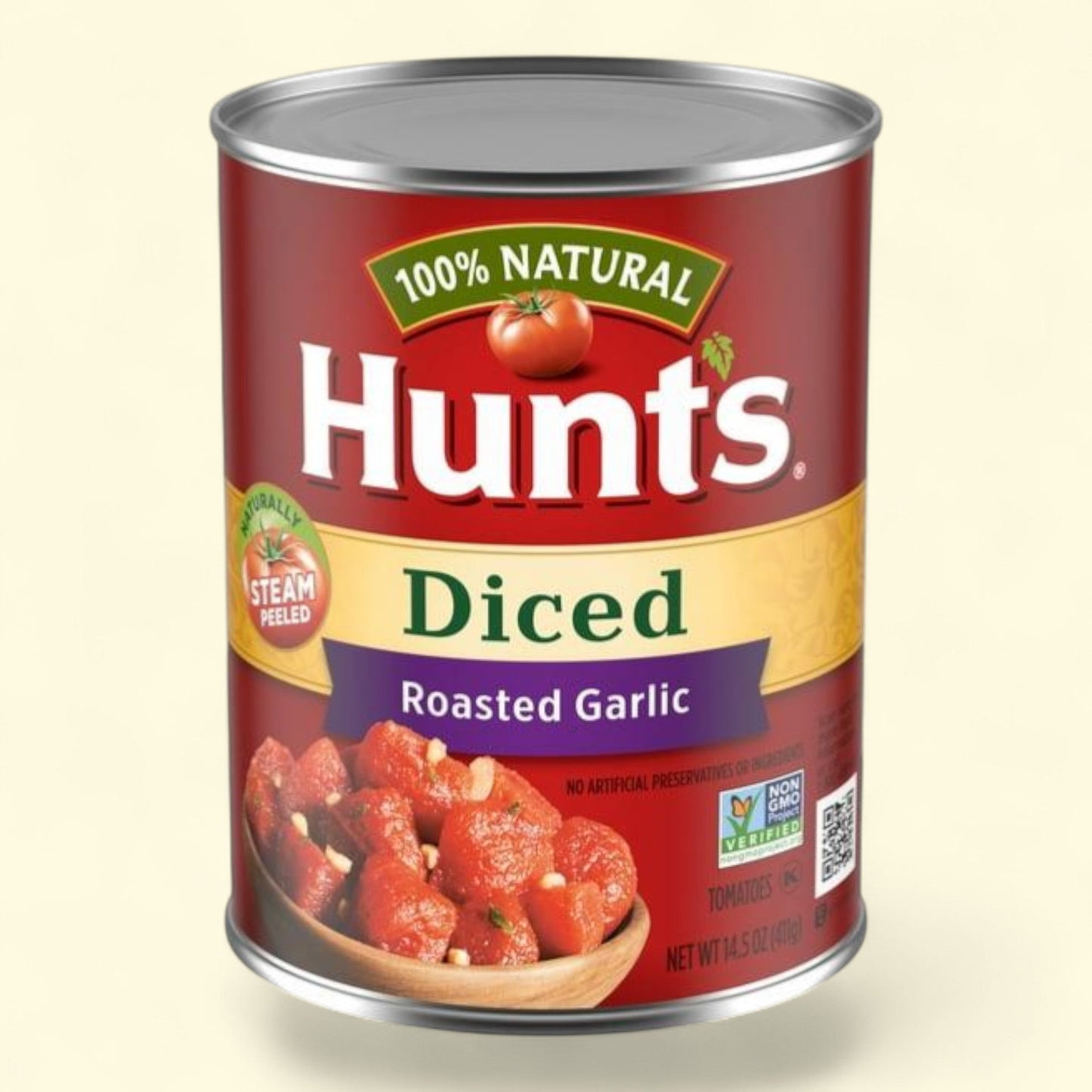 Hunt's Diced Tomatoes with Roasted Garlic, 14.5 oz Can — authentic US product shipped worldwide by Treatspree