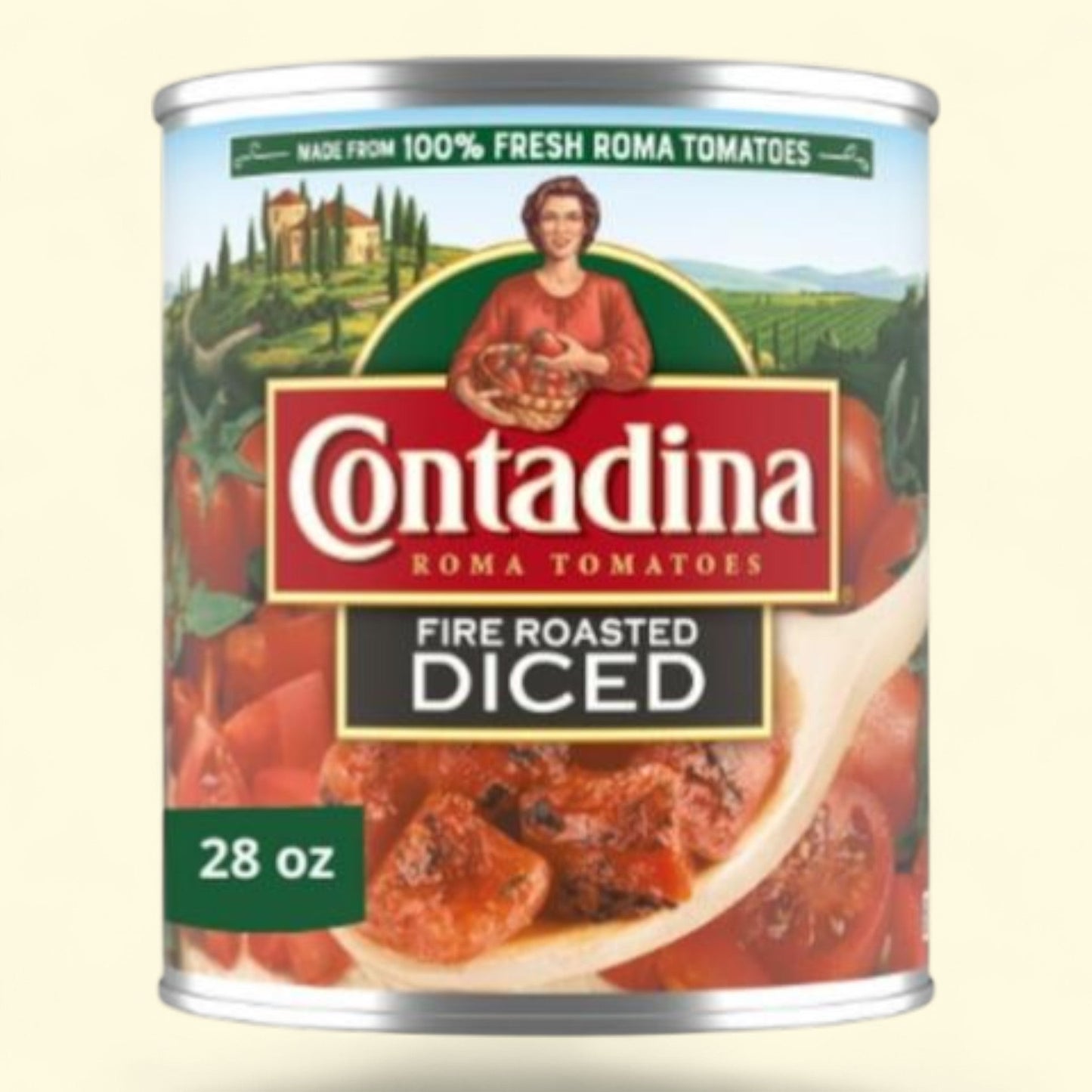 Contadina Fire Roasted Diced Tomatoes, 28 oz — authentic US product shipped worldwide by Treatspree