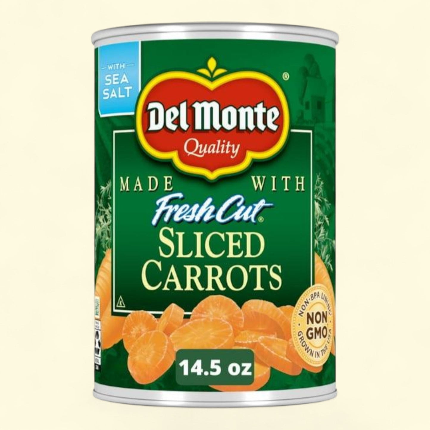 Del Monte Sliced Carrots, Canned Vegetables, 14.5 oz Can