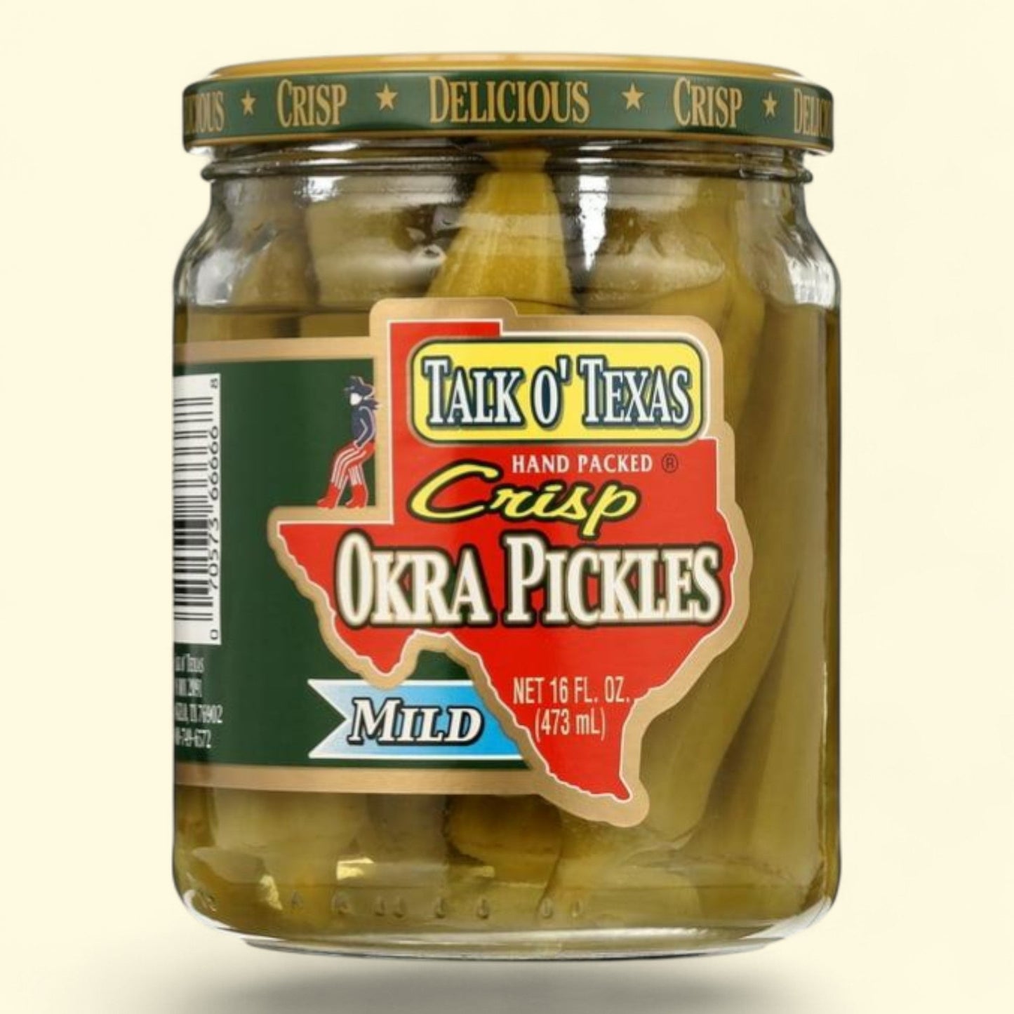 Talk O' Texas Mild Okra Pickles, 16 fl oz