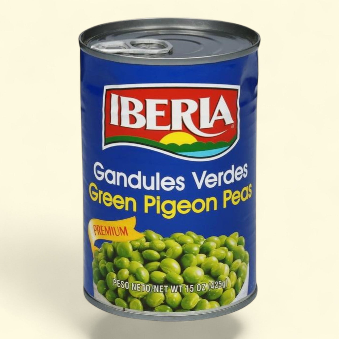 Iberia Premium Green Pigeon Peas, 15 oz