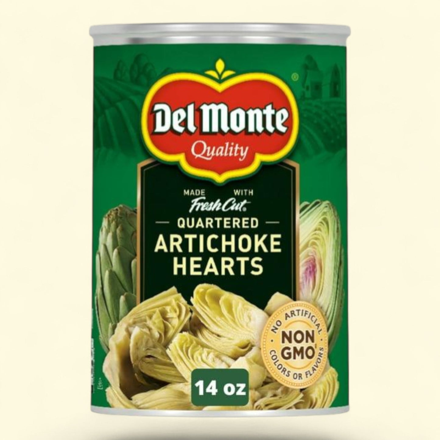 Del Monte Artichoke Hearts, 14 oz Can — authentic US product shipped worldwide by Treatspree