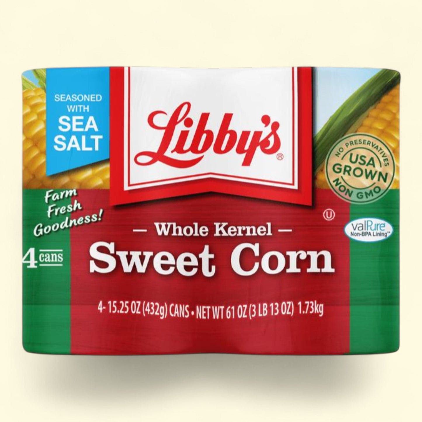 Libby's Whole Kernel Sweet Corn, 15 oz, 4 count