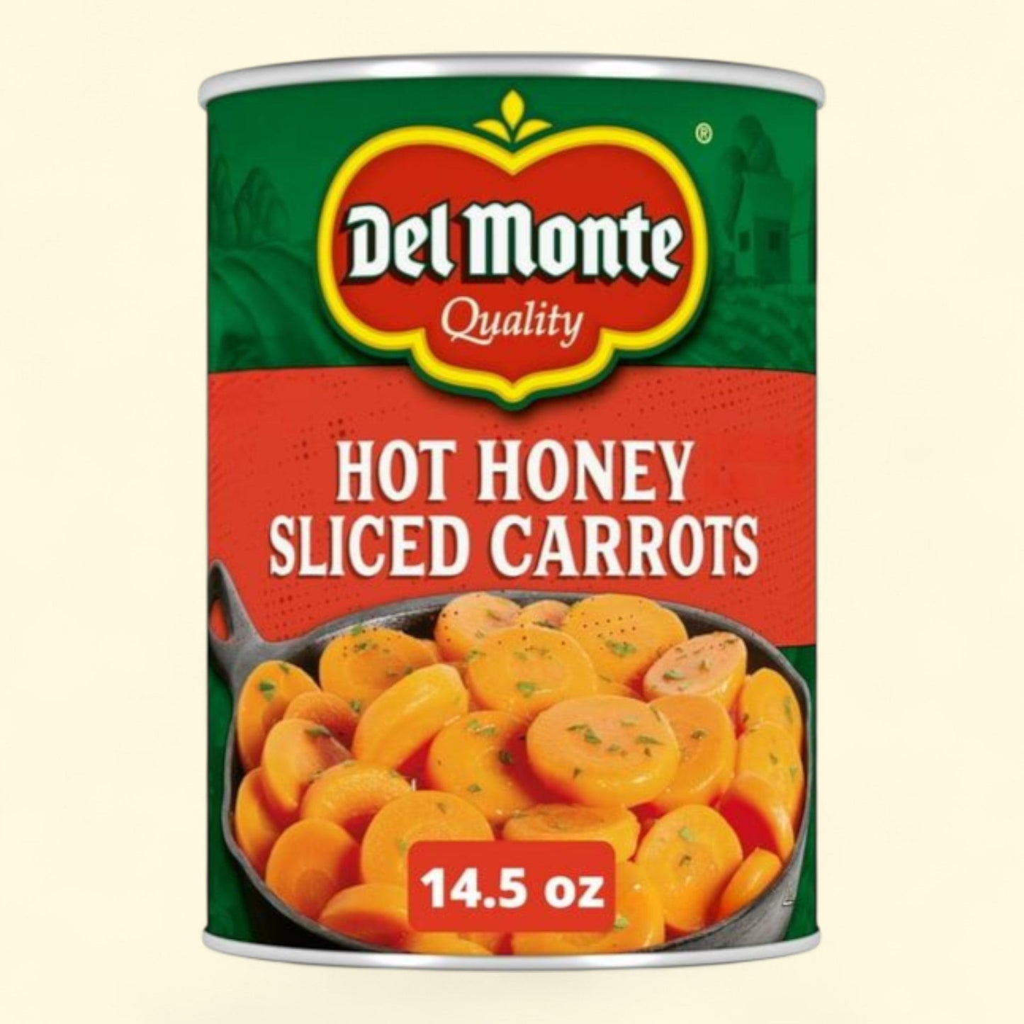 Del Monte Hot Honey Flavored Sliced Carrots, Canned Vegetables, 14.5 oz. Can