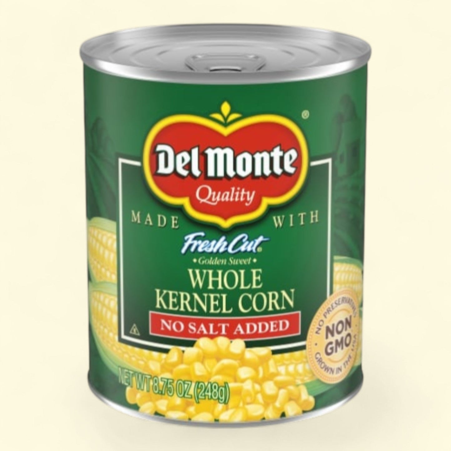 Del Monte, No Salt Added Golden Sweet Whole Kernel Corn, 8.75 oz — authentic US product shipped worldwide by Treatspree
