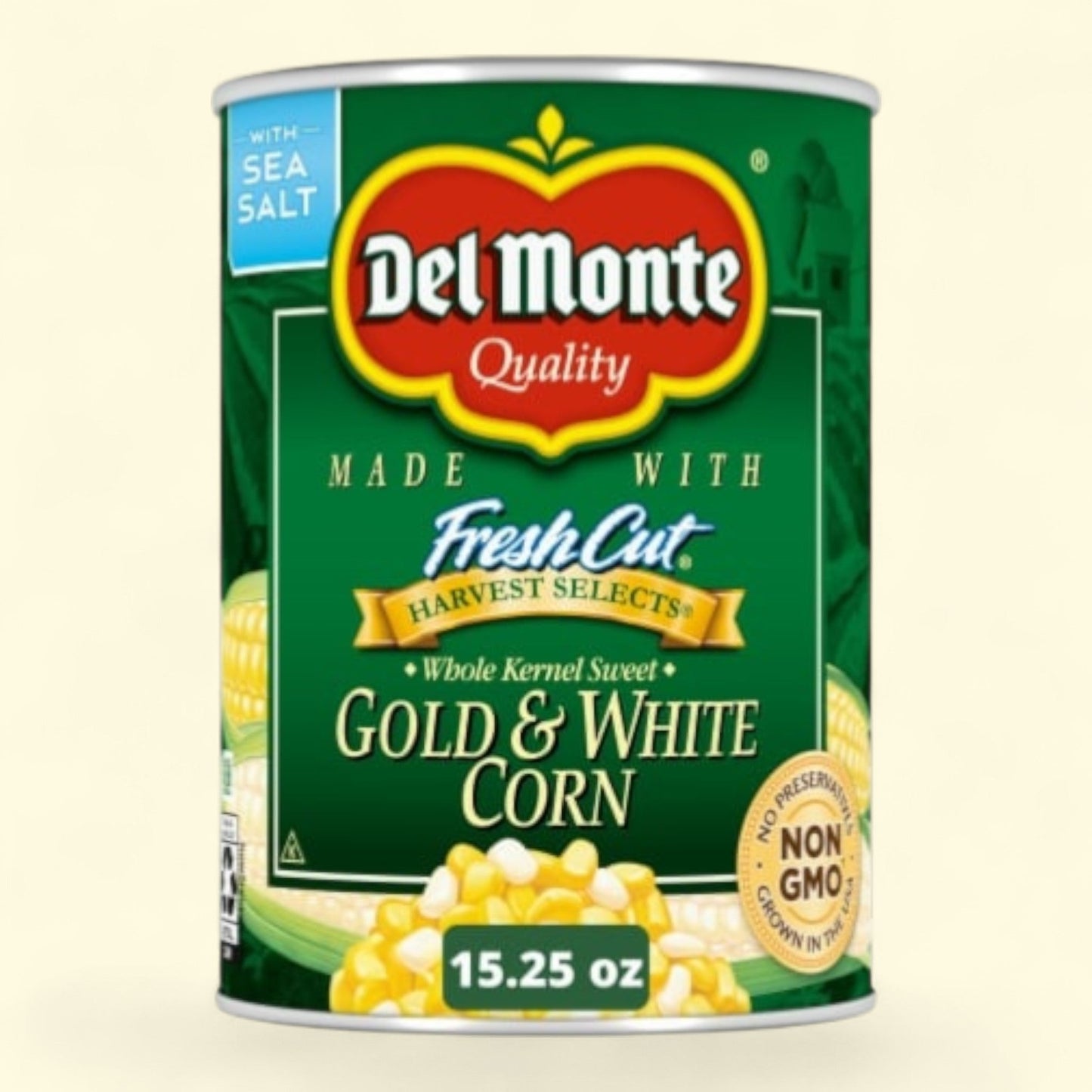 Del Monte Sweet Gold & White Whole Kernel Corn, 15 oz