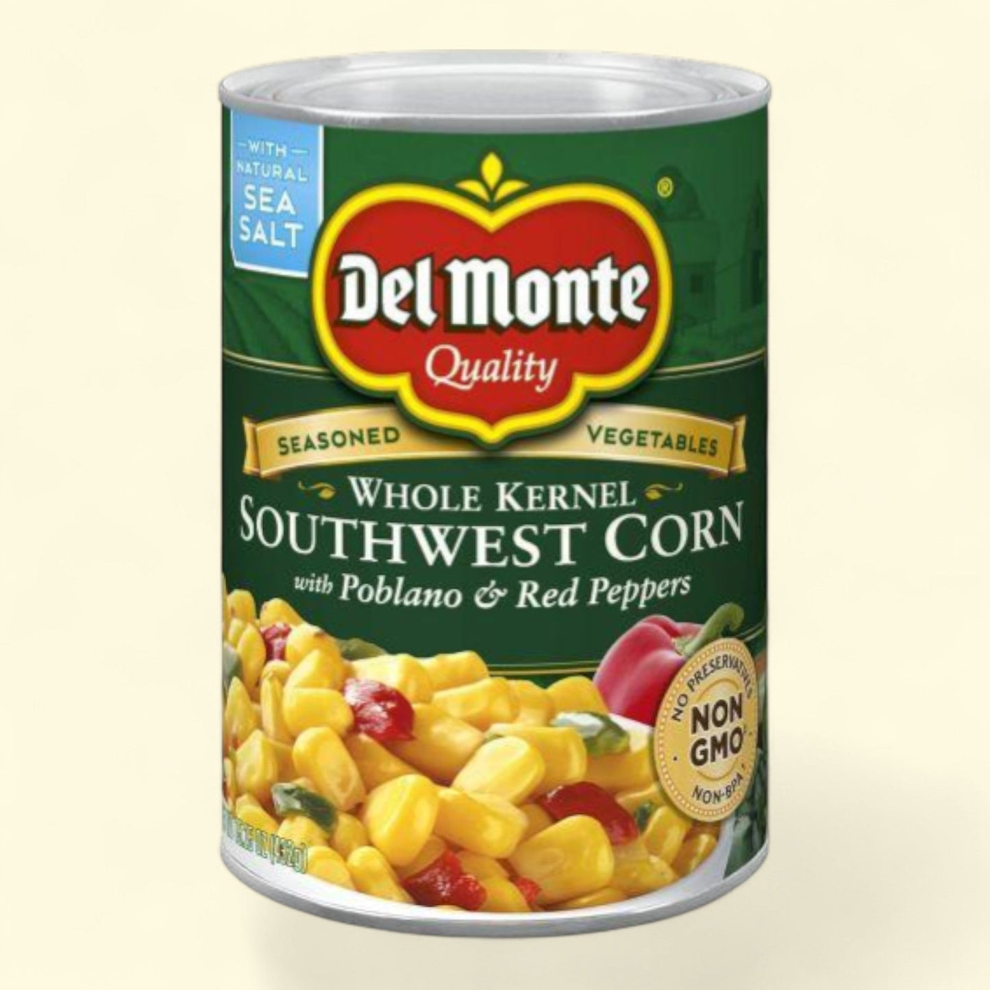 Del Monte Southwest Corn with Poblano & Red Peppers, 15.25oz