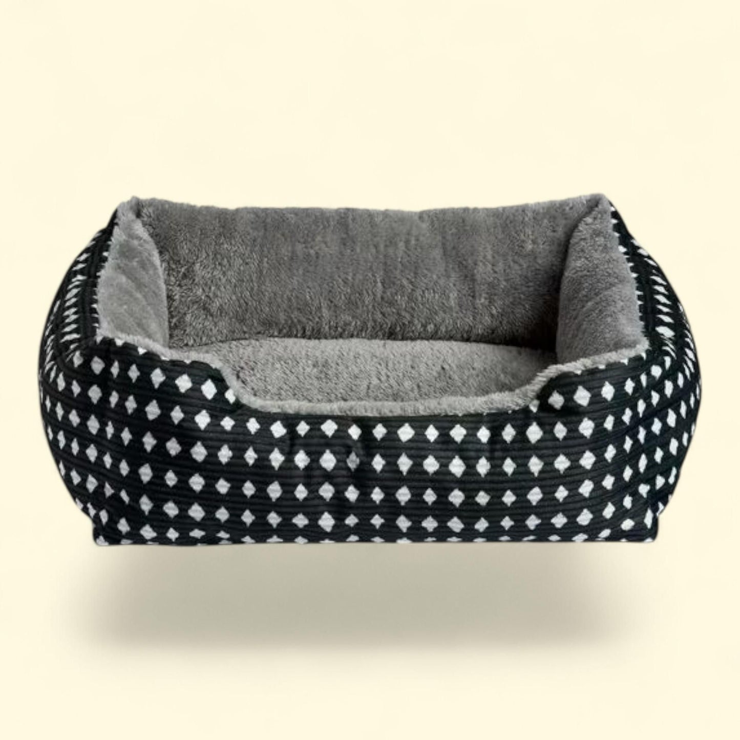 Vibrant Life Cuddler Dog Cat Bed, 19" × 15" Black