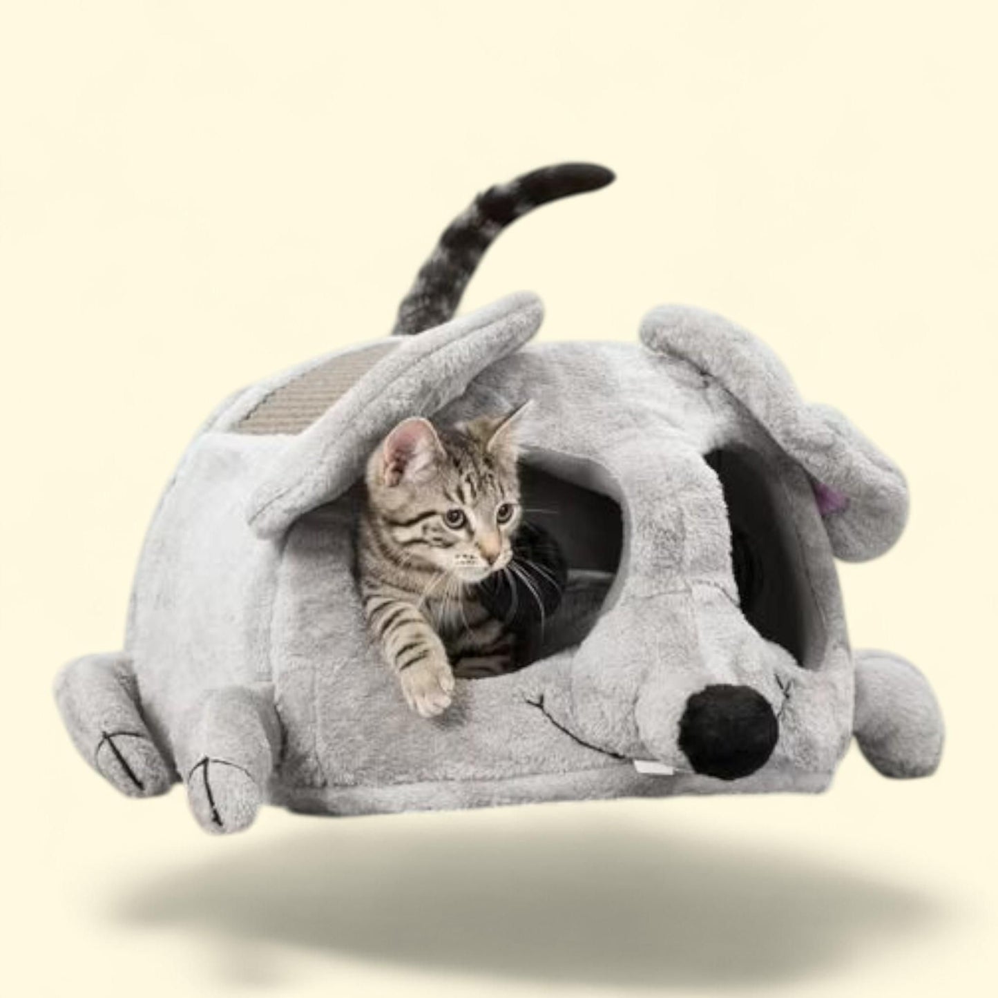 TRIXIE Lukas Plush Cat Condo, Gray, S/M/L/XL