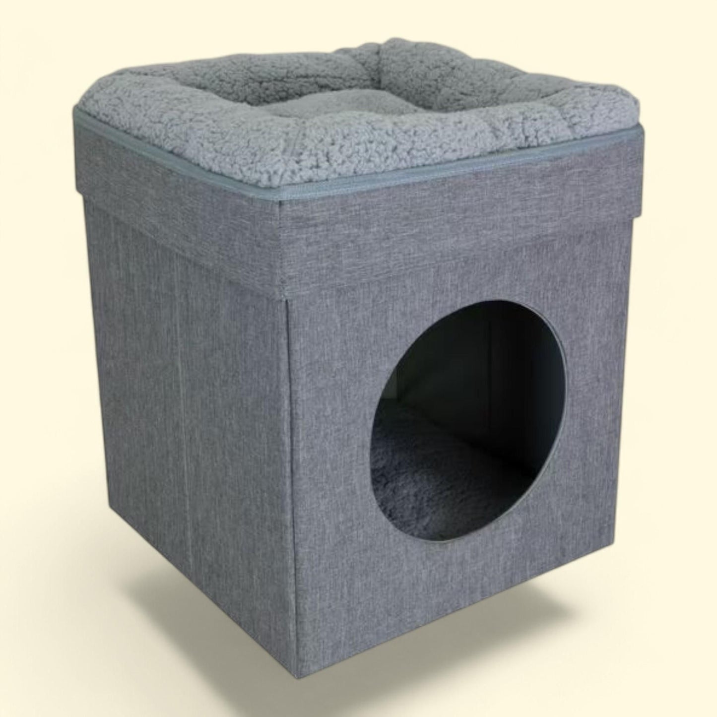 Kitty City Cat Bed, Gray
