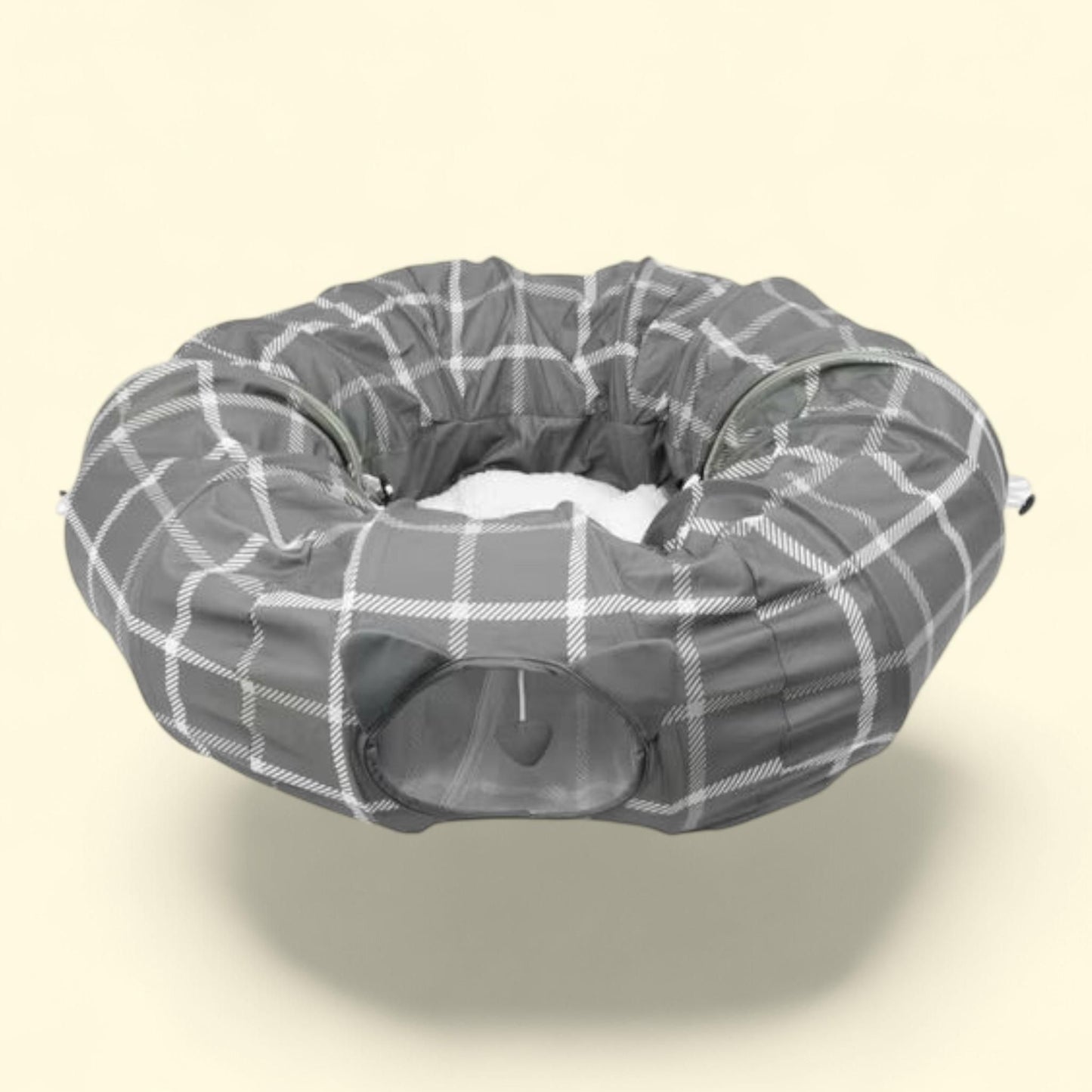 Kitty City Cat Bed Tunnel, Gray, O/S