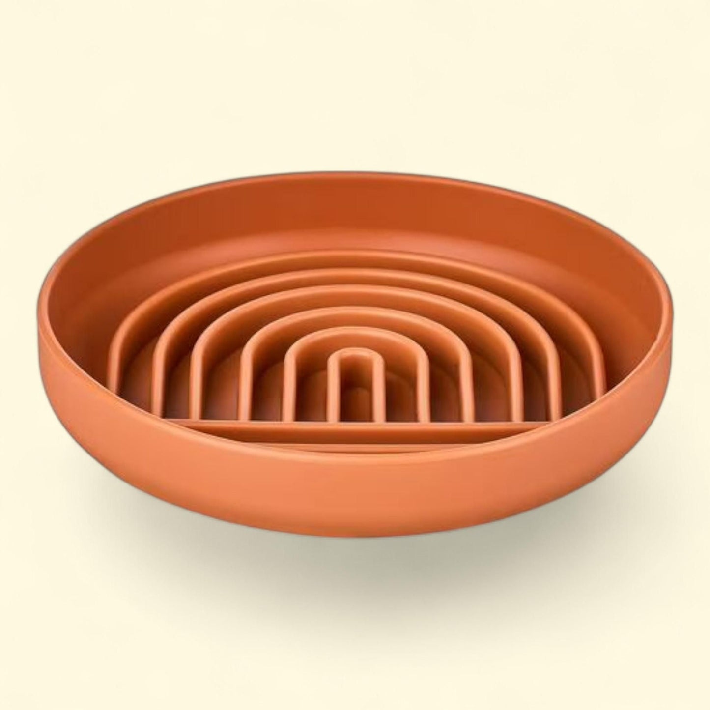 Vibrant Life Slow Pet Feeder, Silicone, Brown