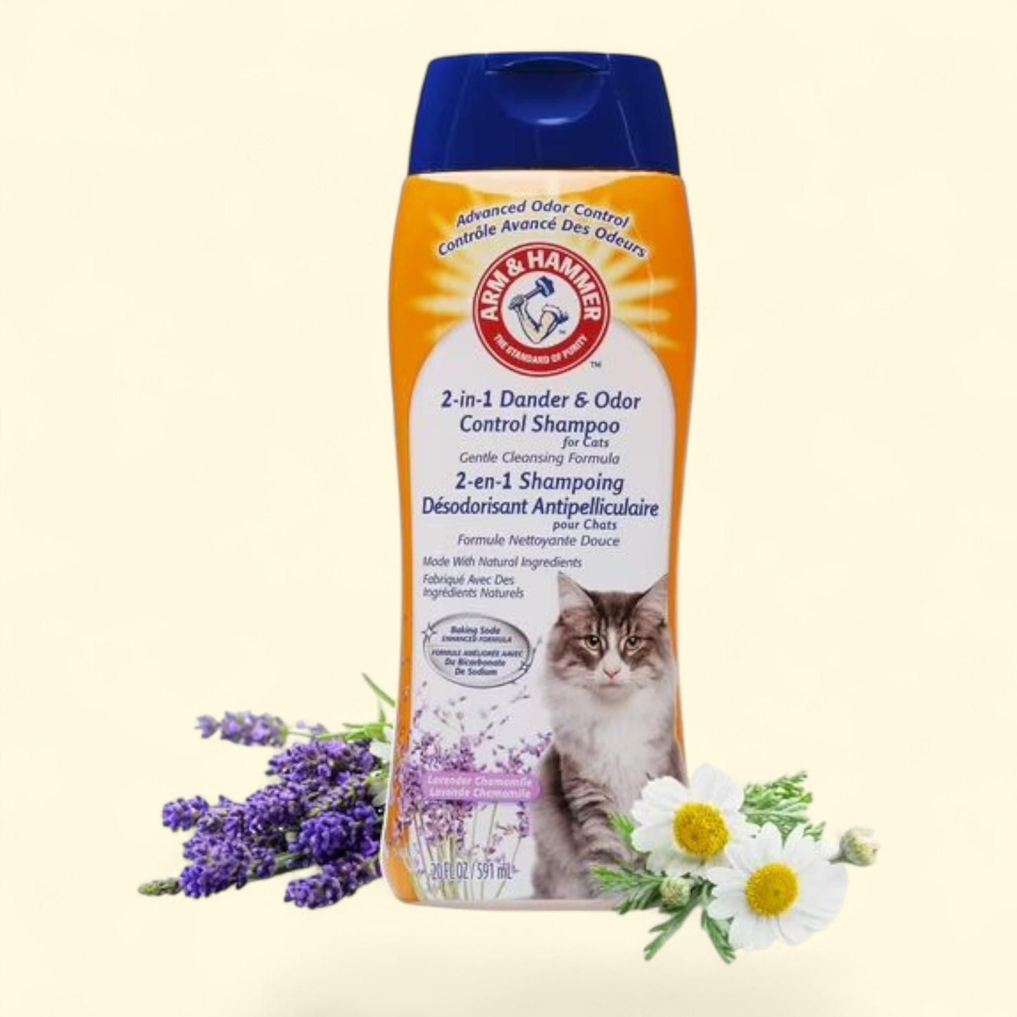 Arm & Hammer Cat Shampoo, Lavender Chamomile Scent, 20 oz