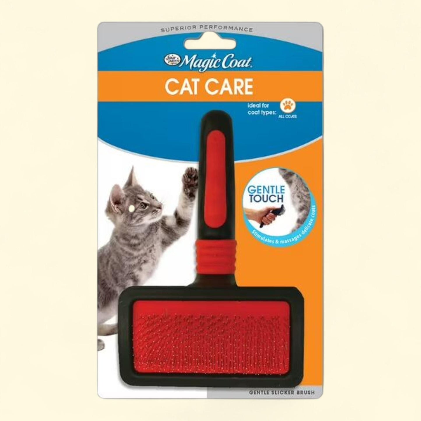 Four Paws Magic Coat Cat Slicker Brush, One Size