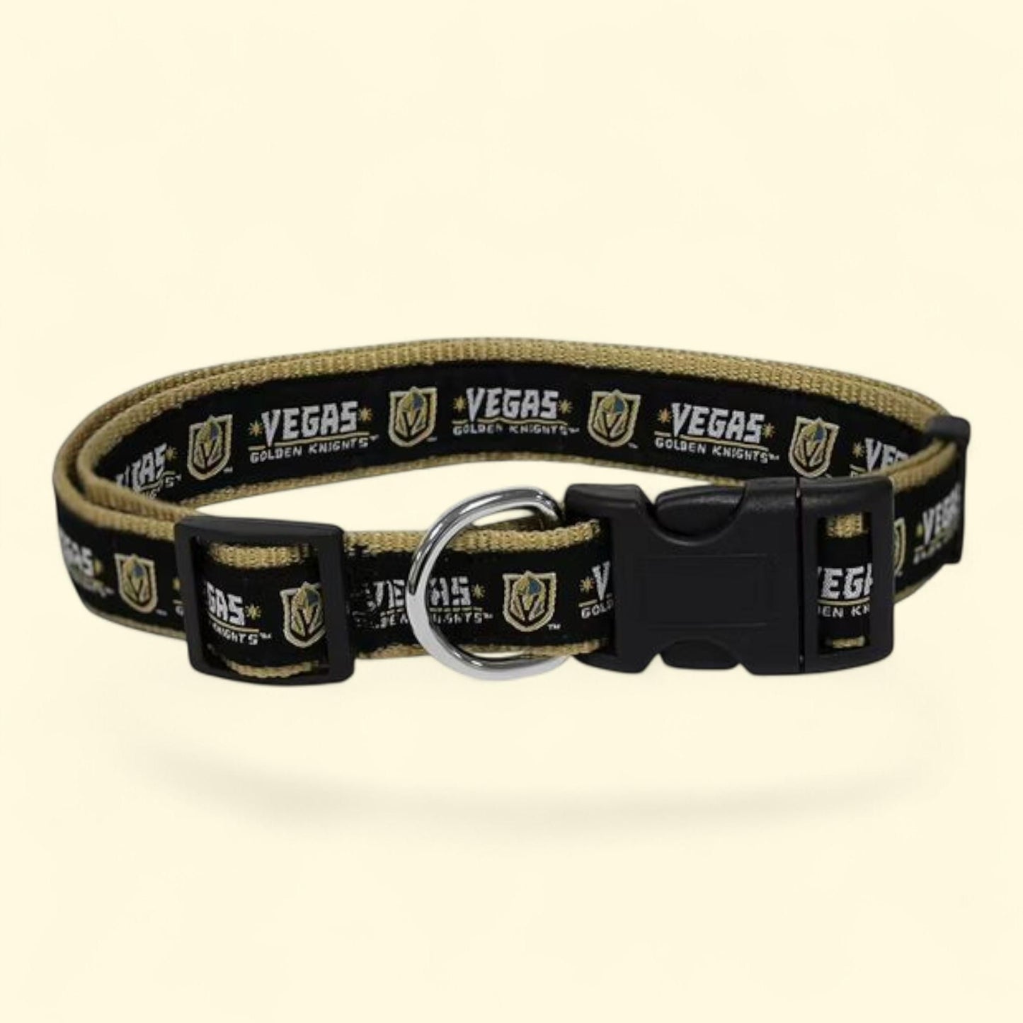 Pets First NHL Vegas Golden Knights Cat and Dog Collar, Heavy-Duty, Durable & Adjustable, Size: N/A