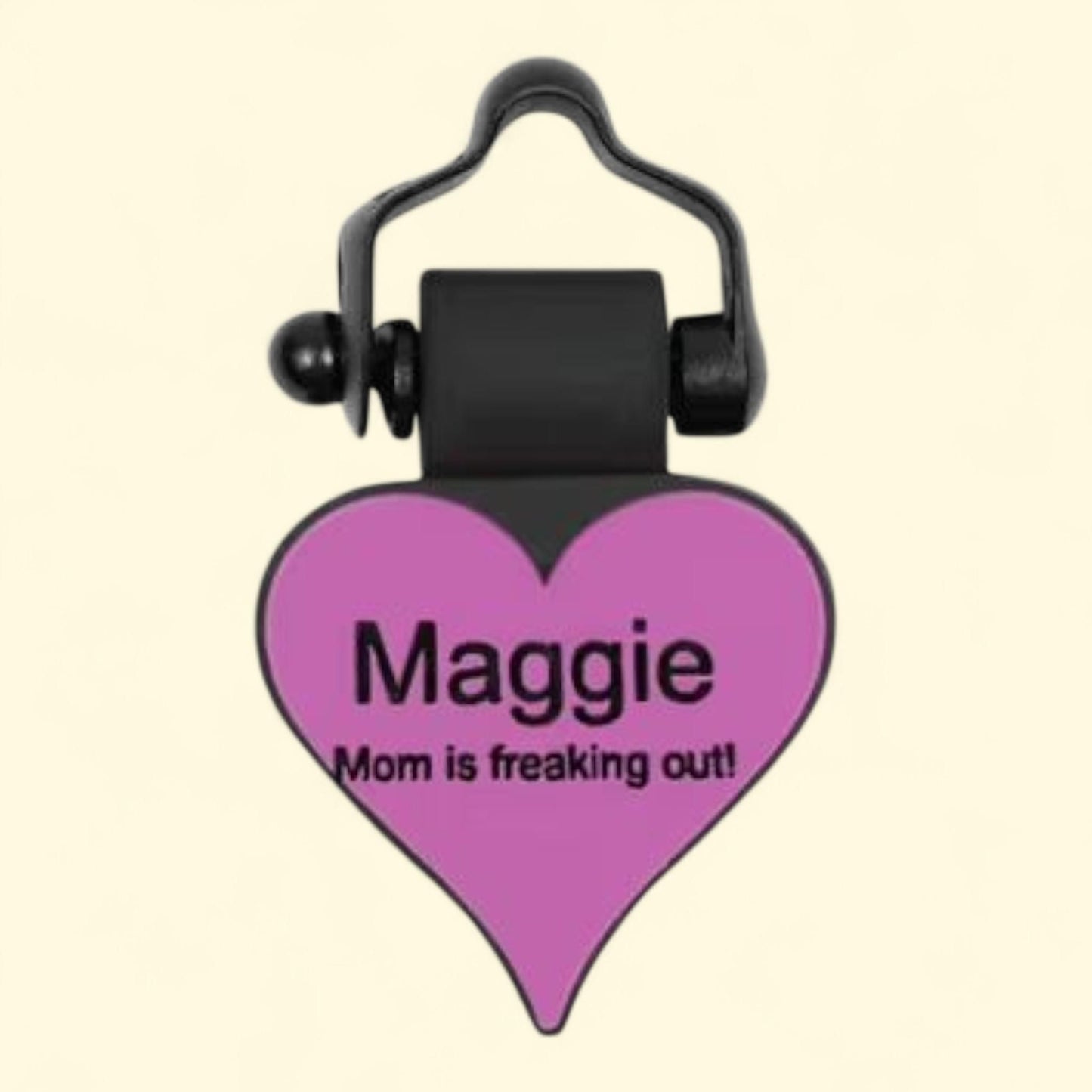 SiliDog Pet Tags, Purple Heart, 1.25x1.25