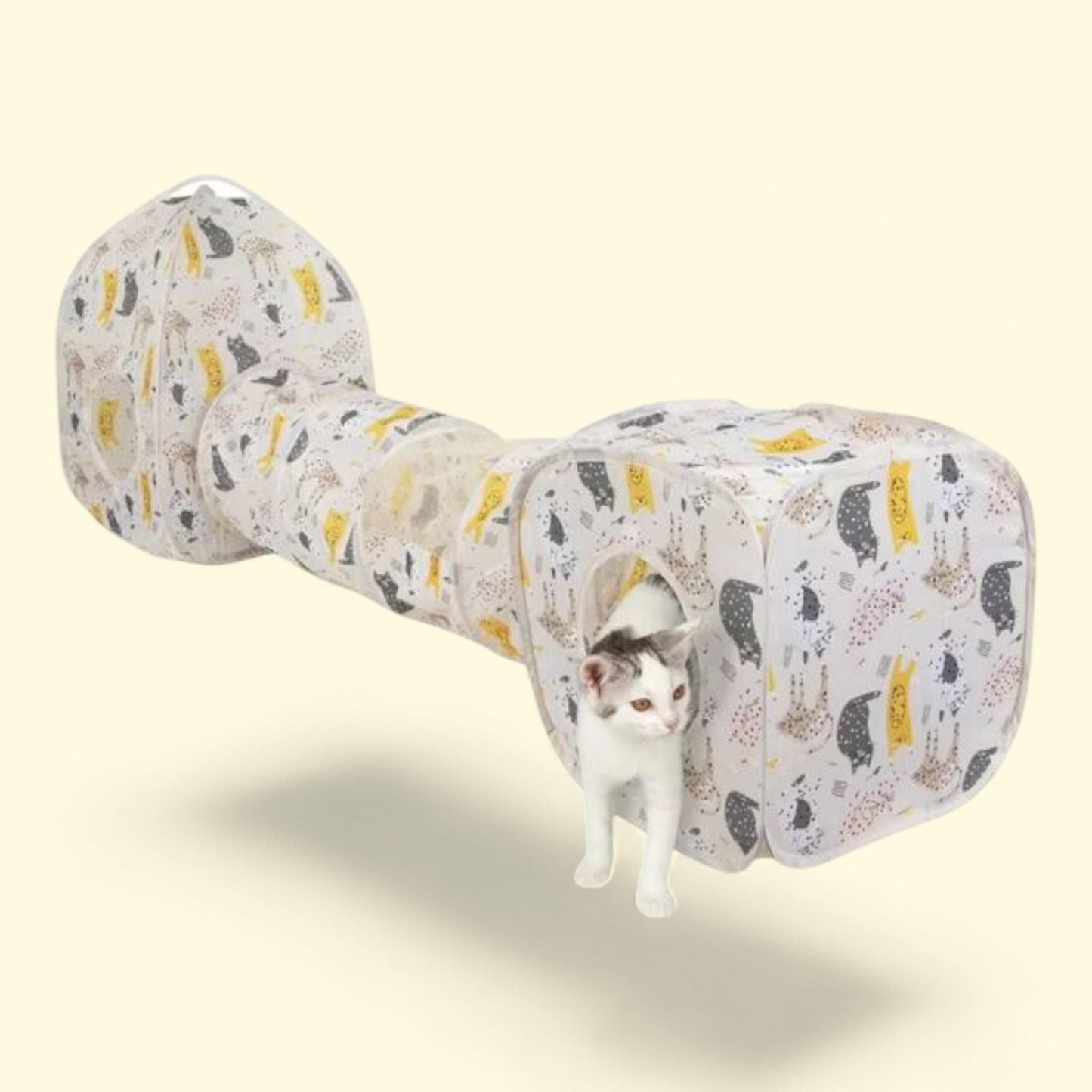 Kitty City Cat Print Play Furniture, Play Combo House, Pink, 1 count