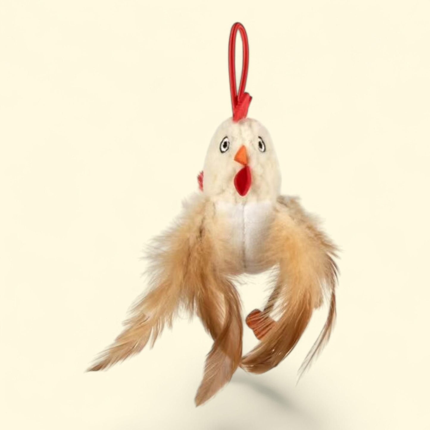 SmartyKat Hyper Hen Electronic Chicken Sound Cat Toy, White, with Catnip, 1 count